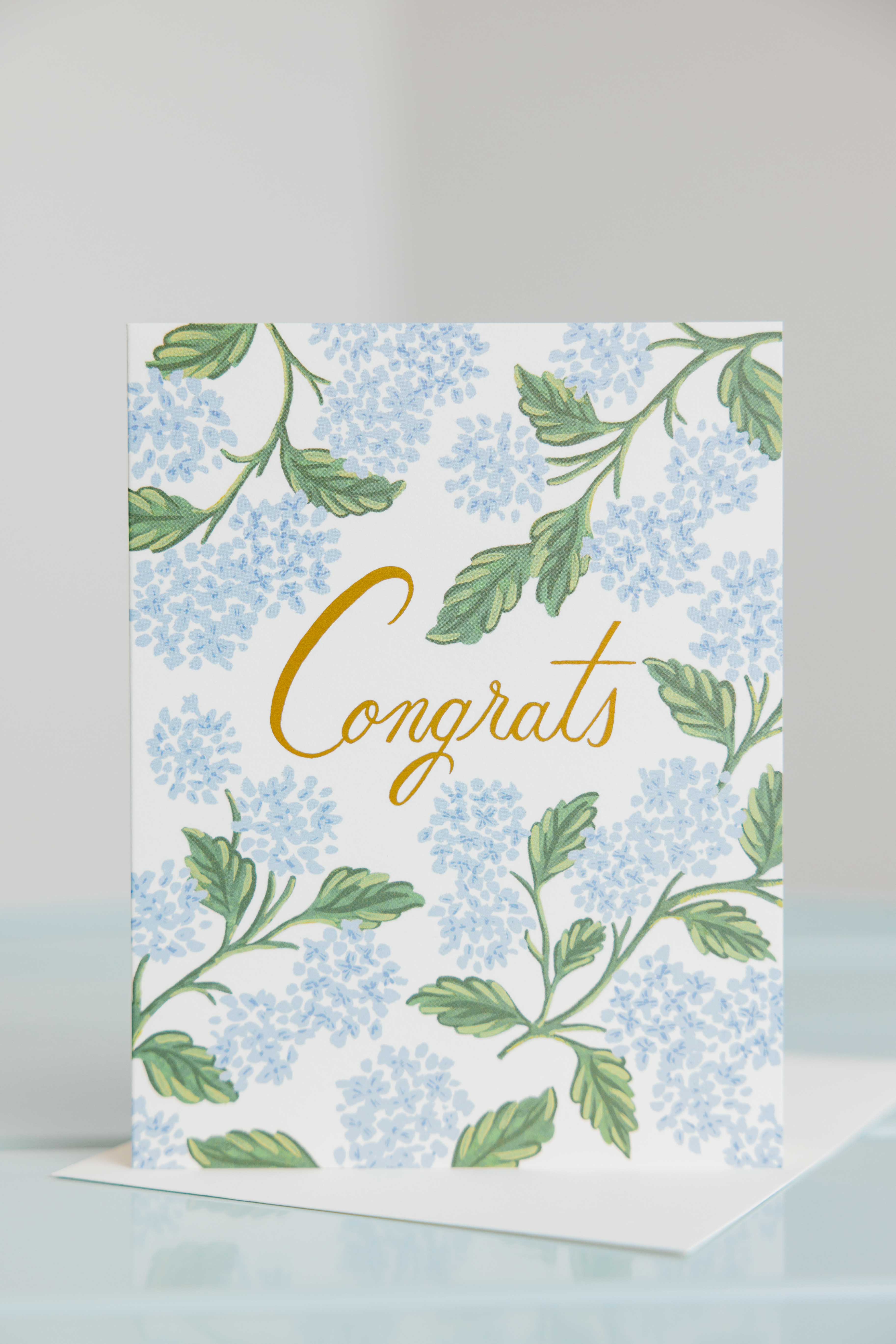 Hydrangea Congrats Card