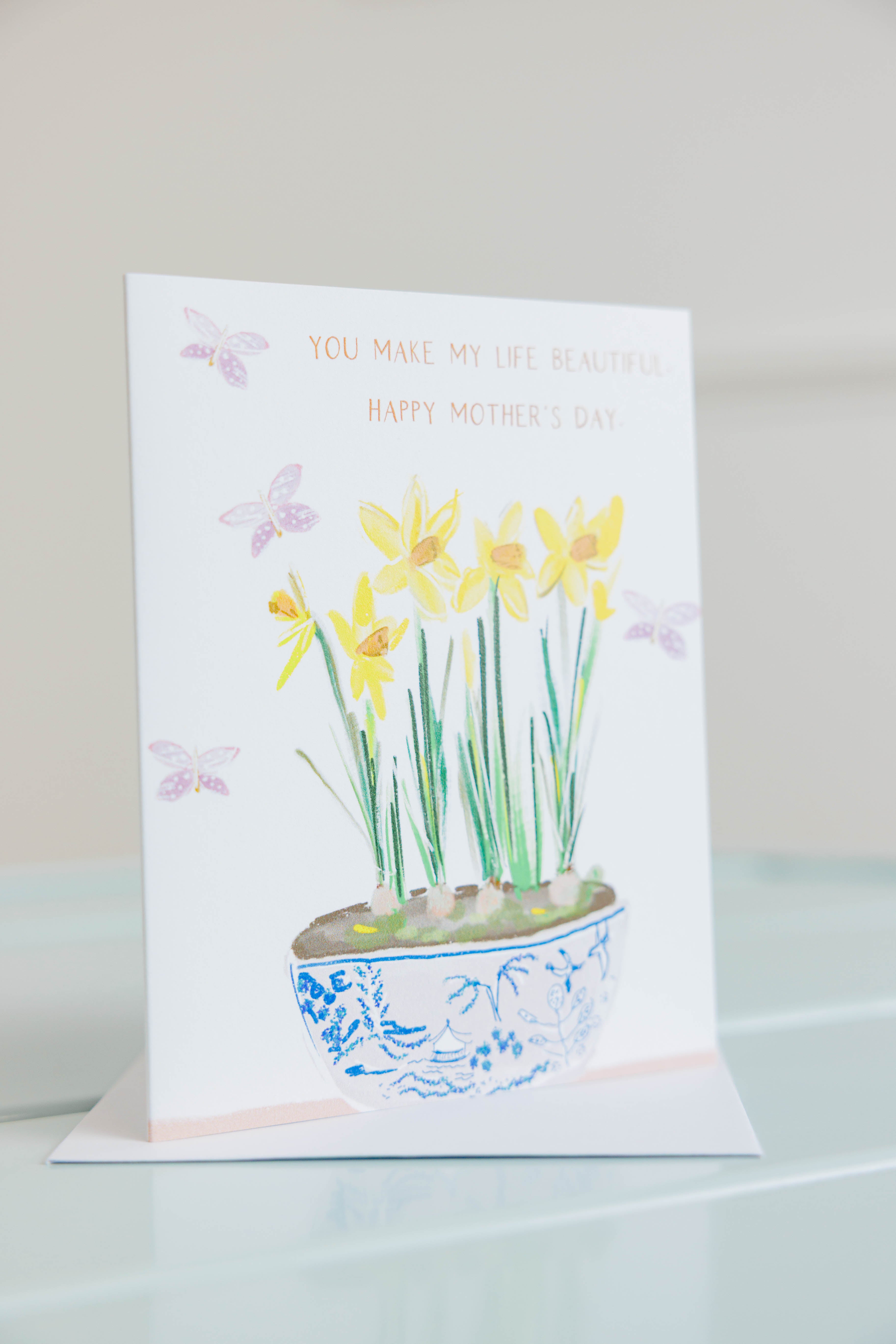 Daffodil Mother's Day Card