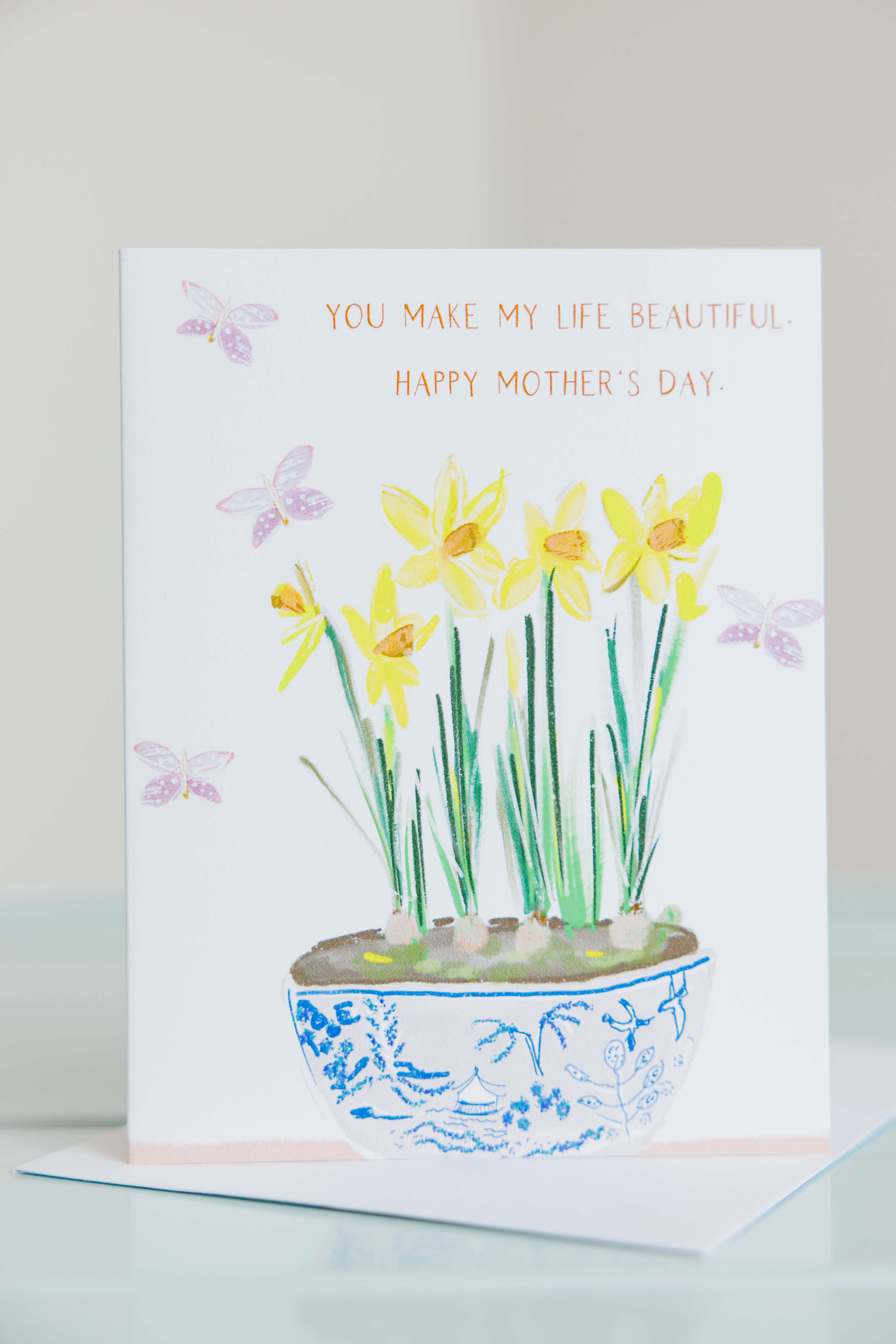 Daffodil Mother's Day Card