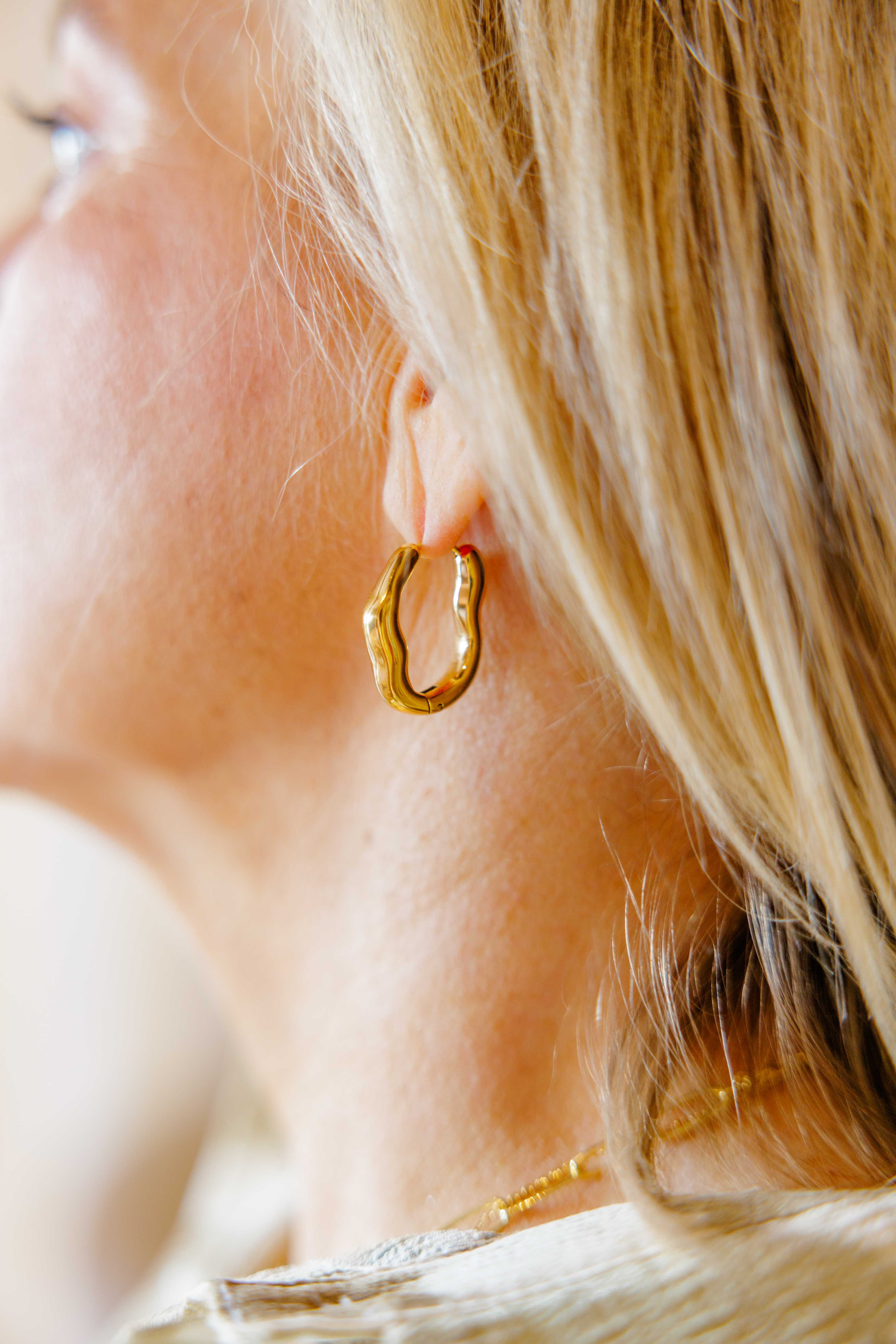 Darcy Oval Hoop Earring