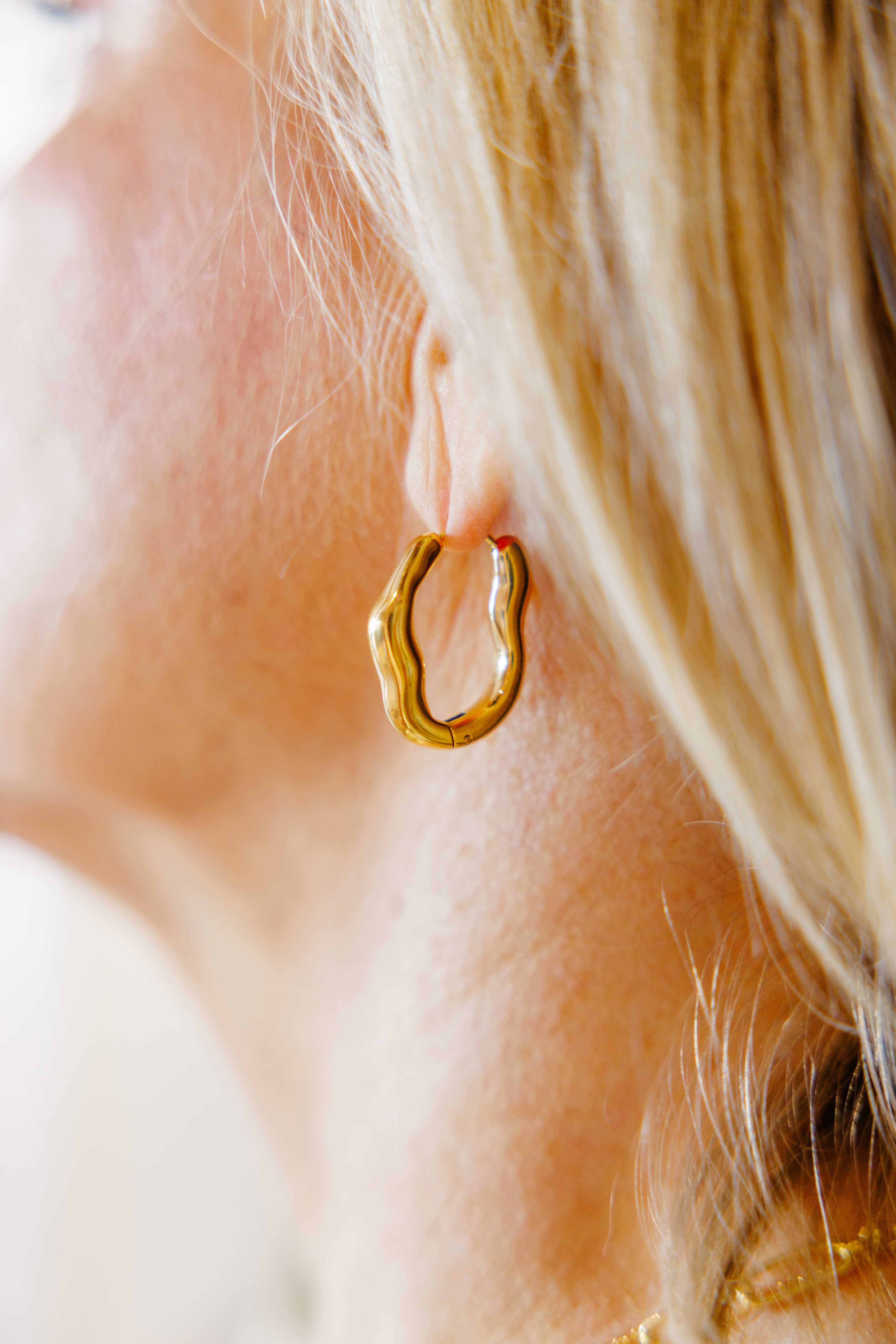 Darcy Oval Hoop Earring
