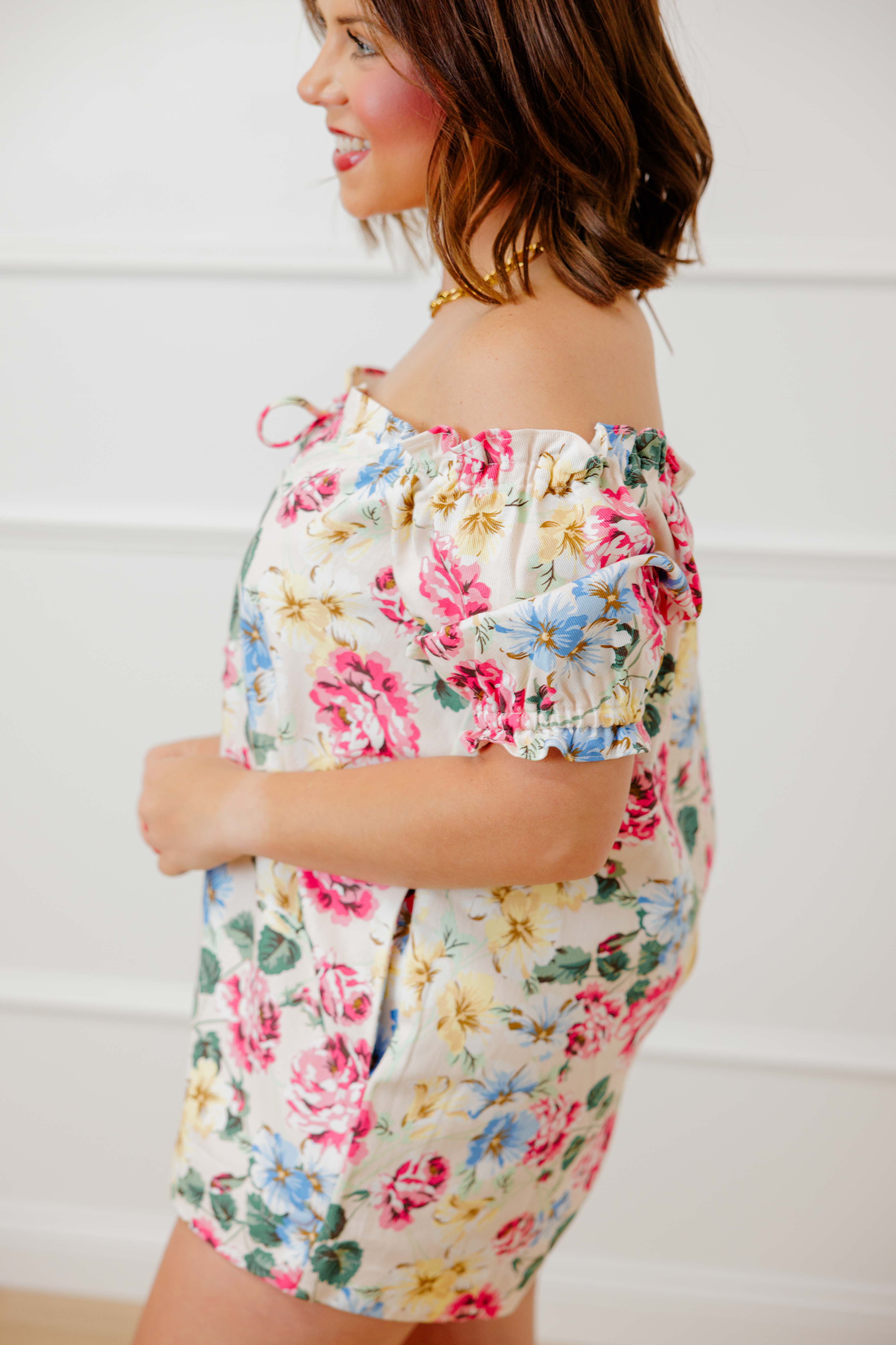 Mary Floral Romper