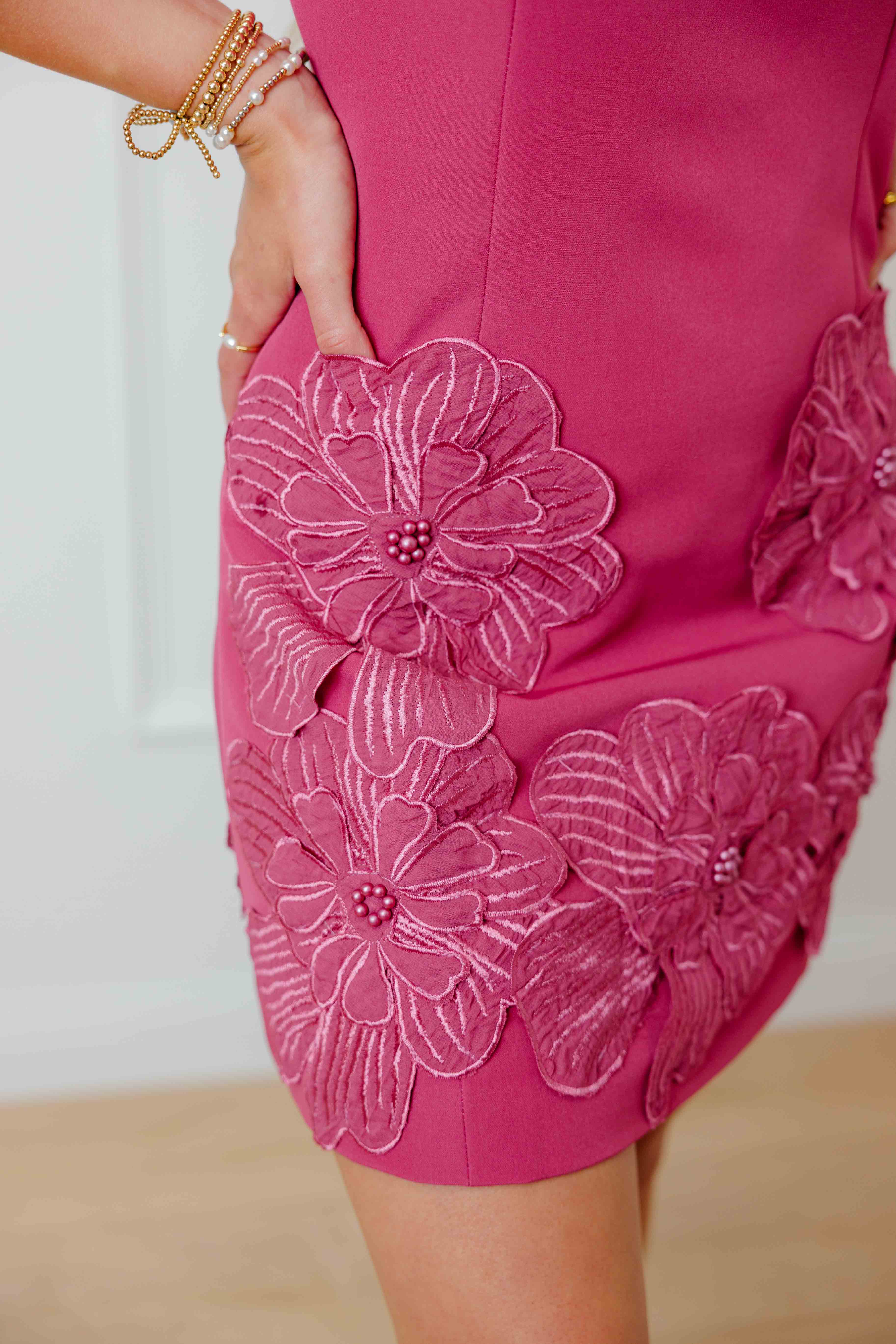 Rose Floral Sleeveless Dress