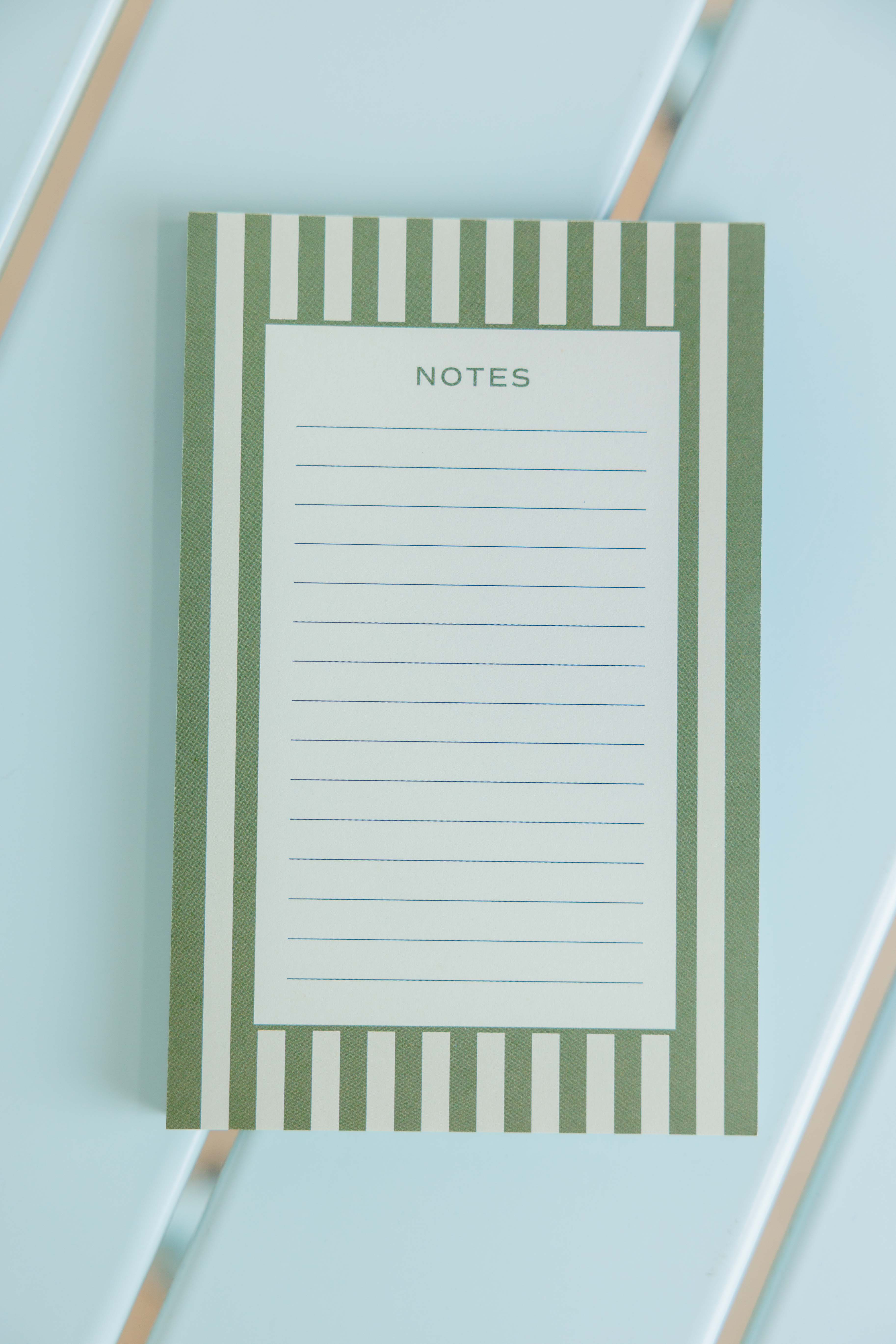 Olive Stripe Notepad