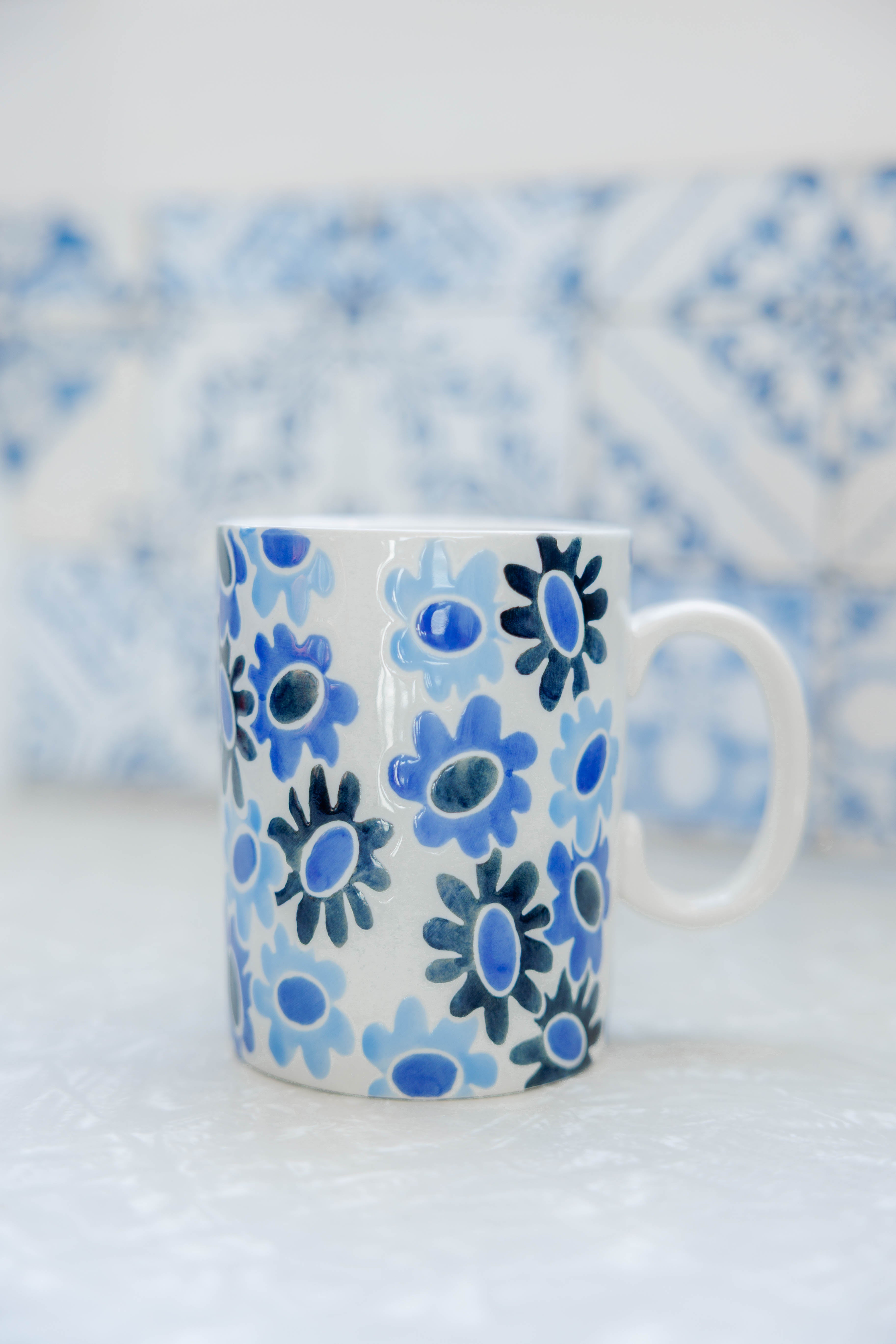 Blue Flower Mug