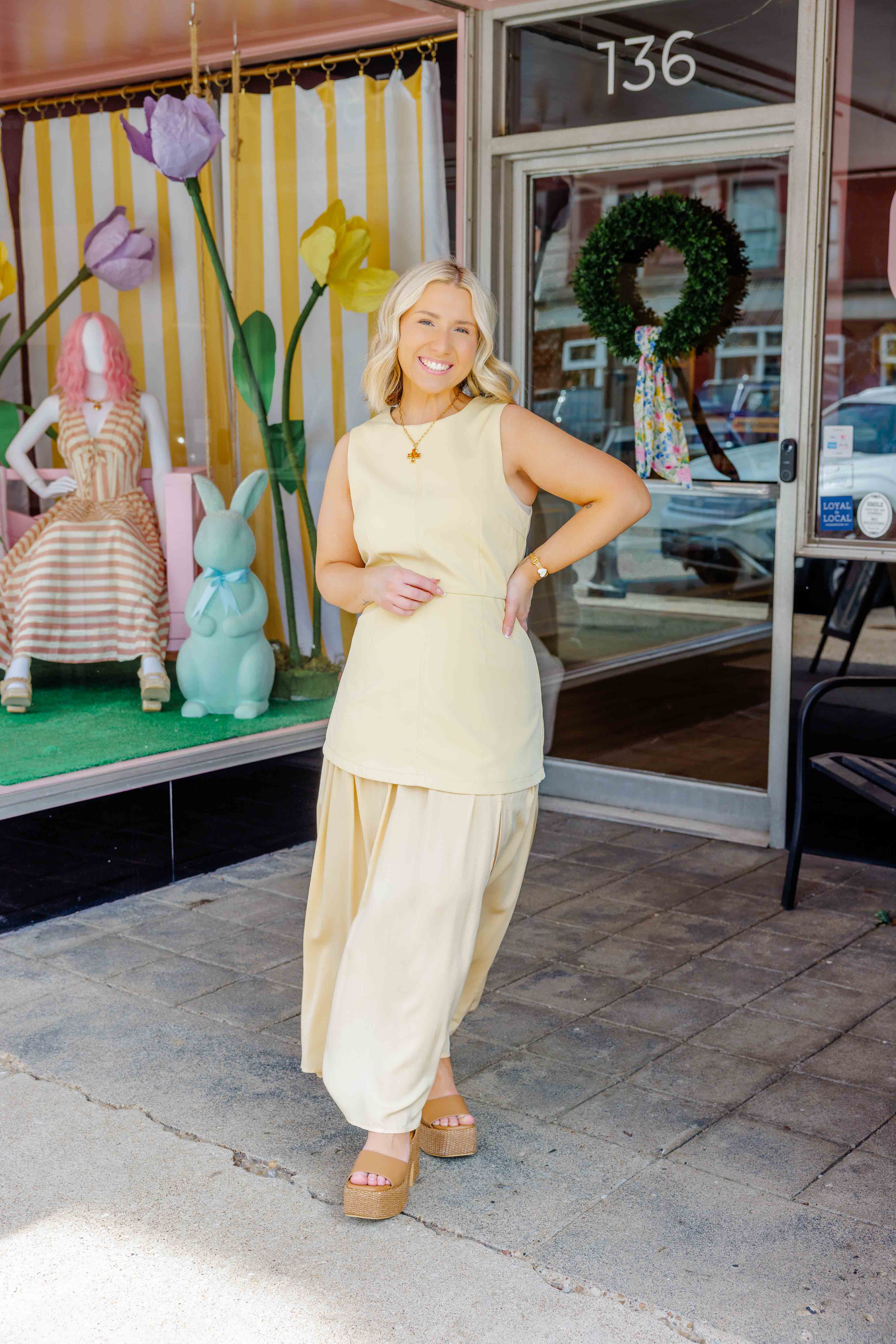 Yellow Layered Midi Dress