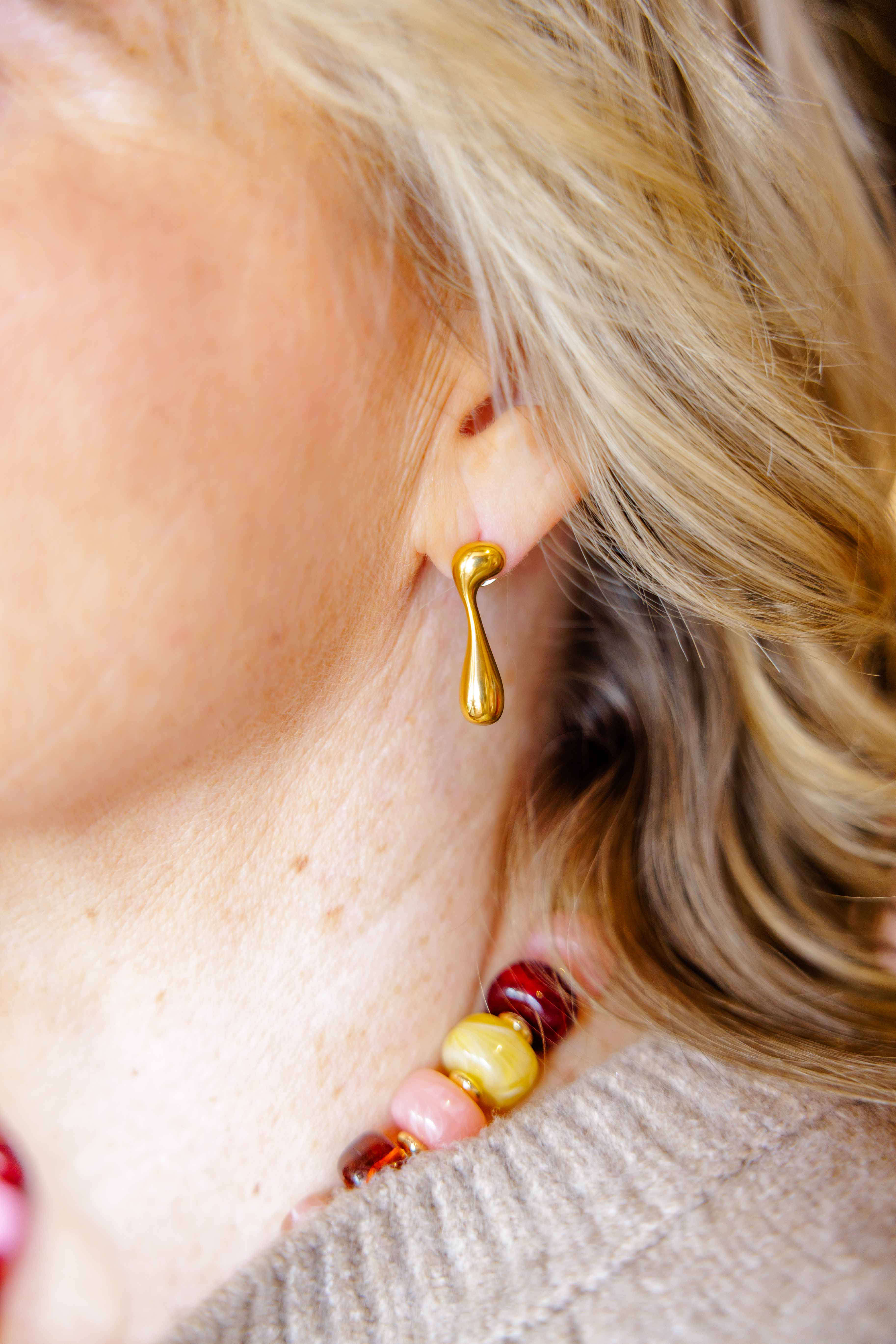 Roma 18K Gold Mismatch Earring
