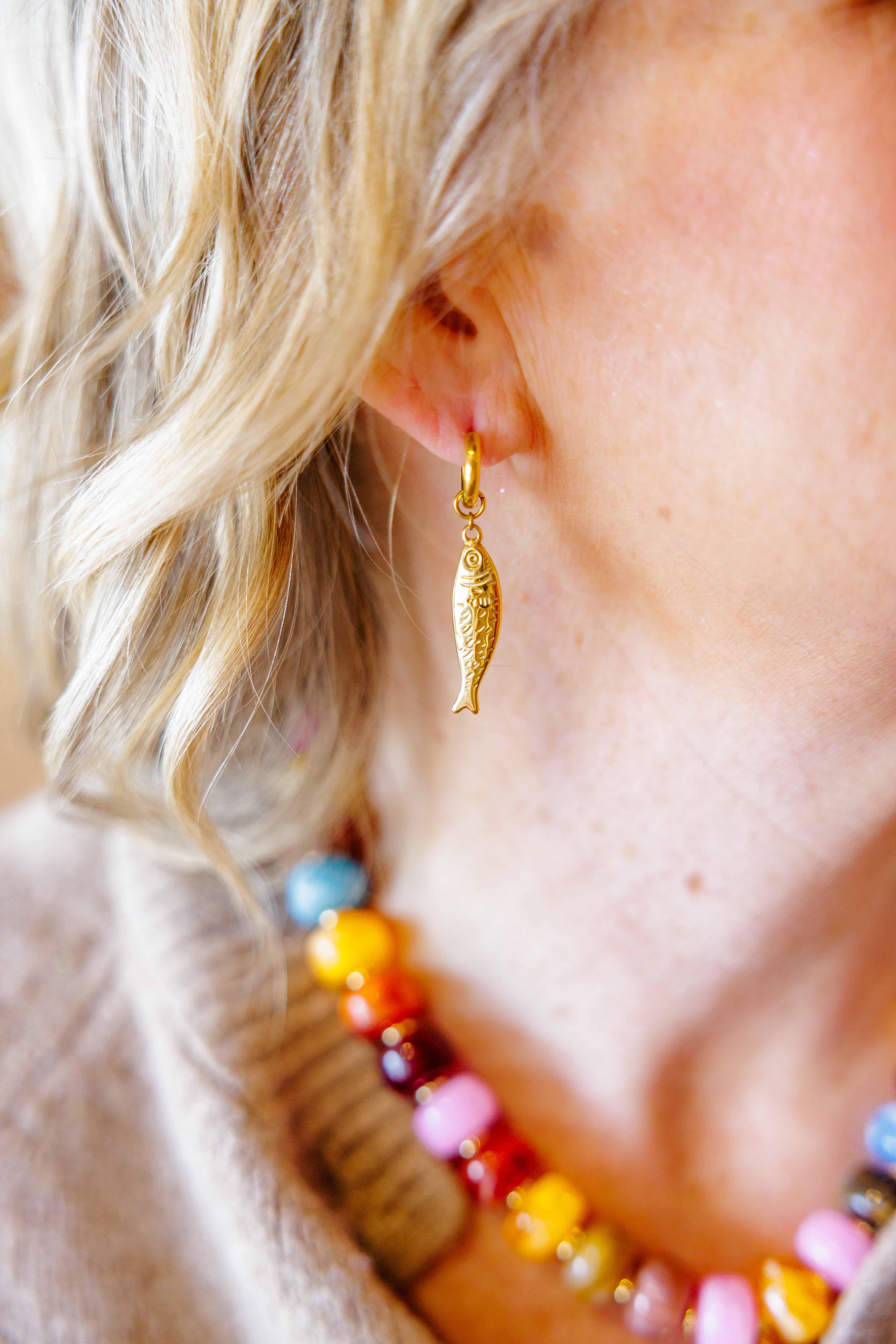 Nibe Fish Hoop Earring