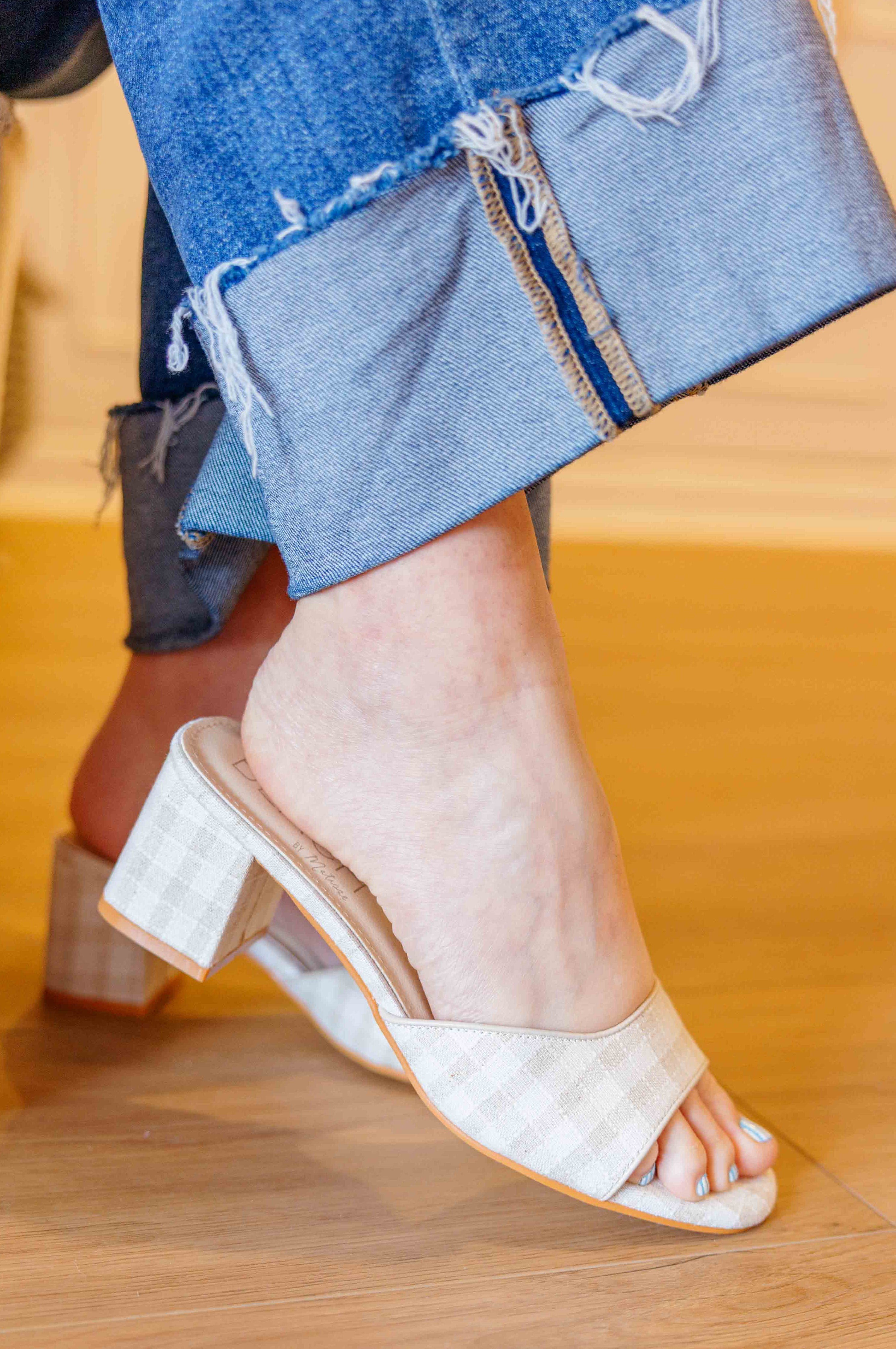 Meadow Check Heel