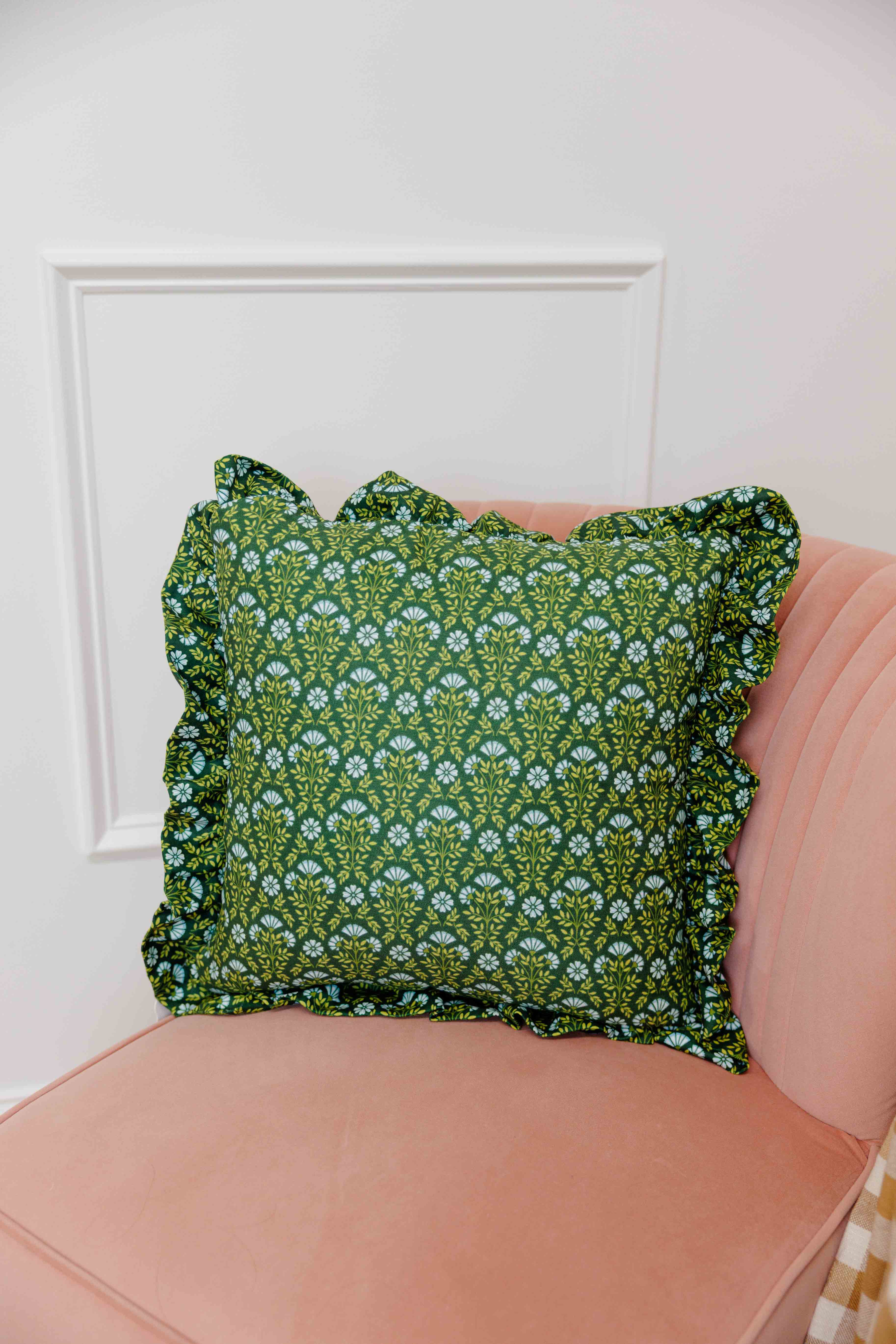 Everbloom Forest Scalloped Pillow