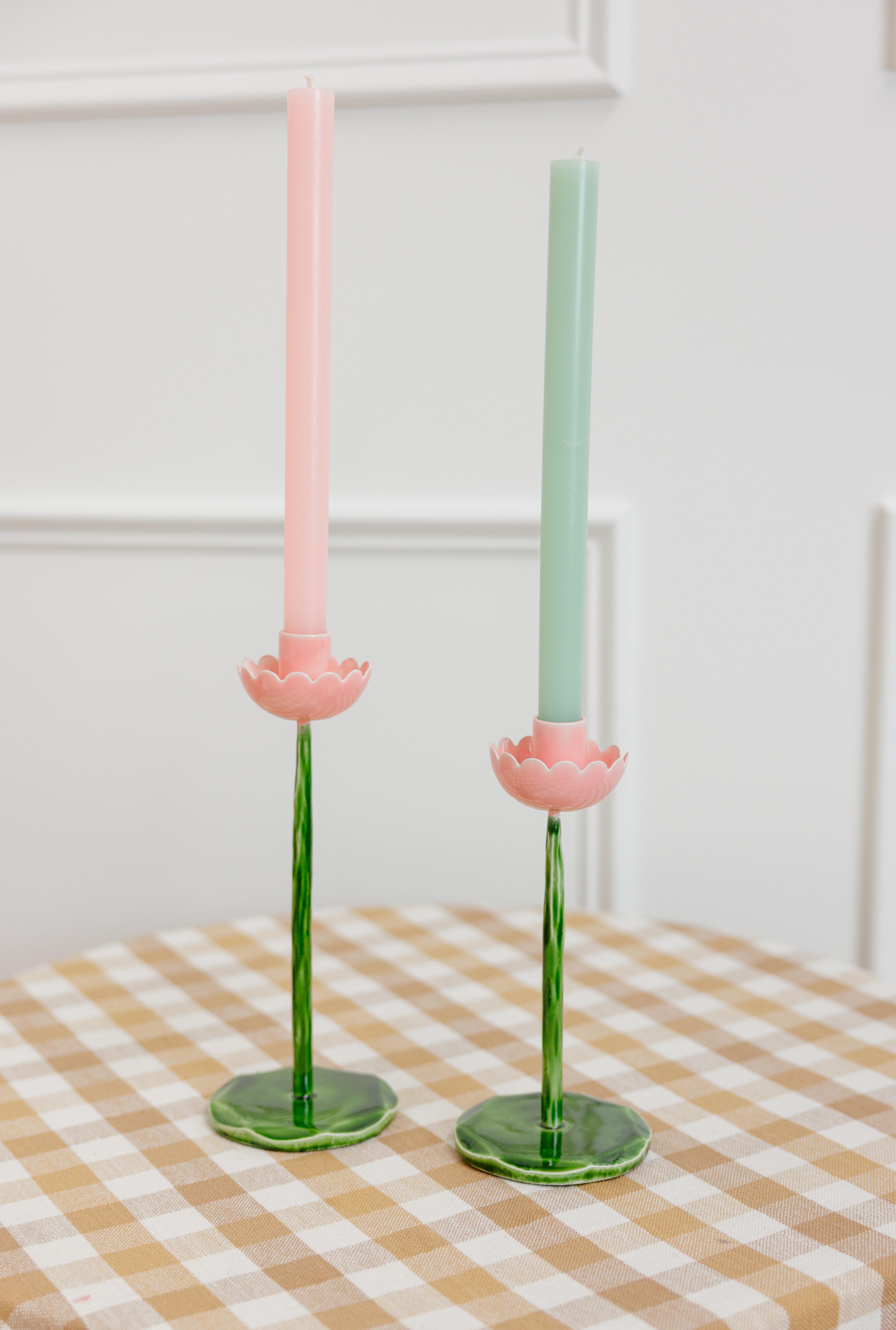 Iron Flower Taper Holder