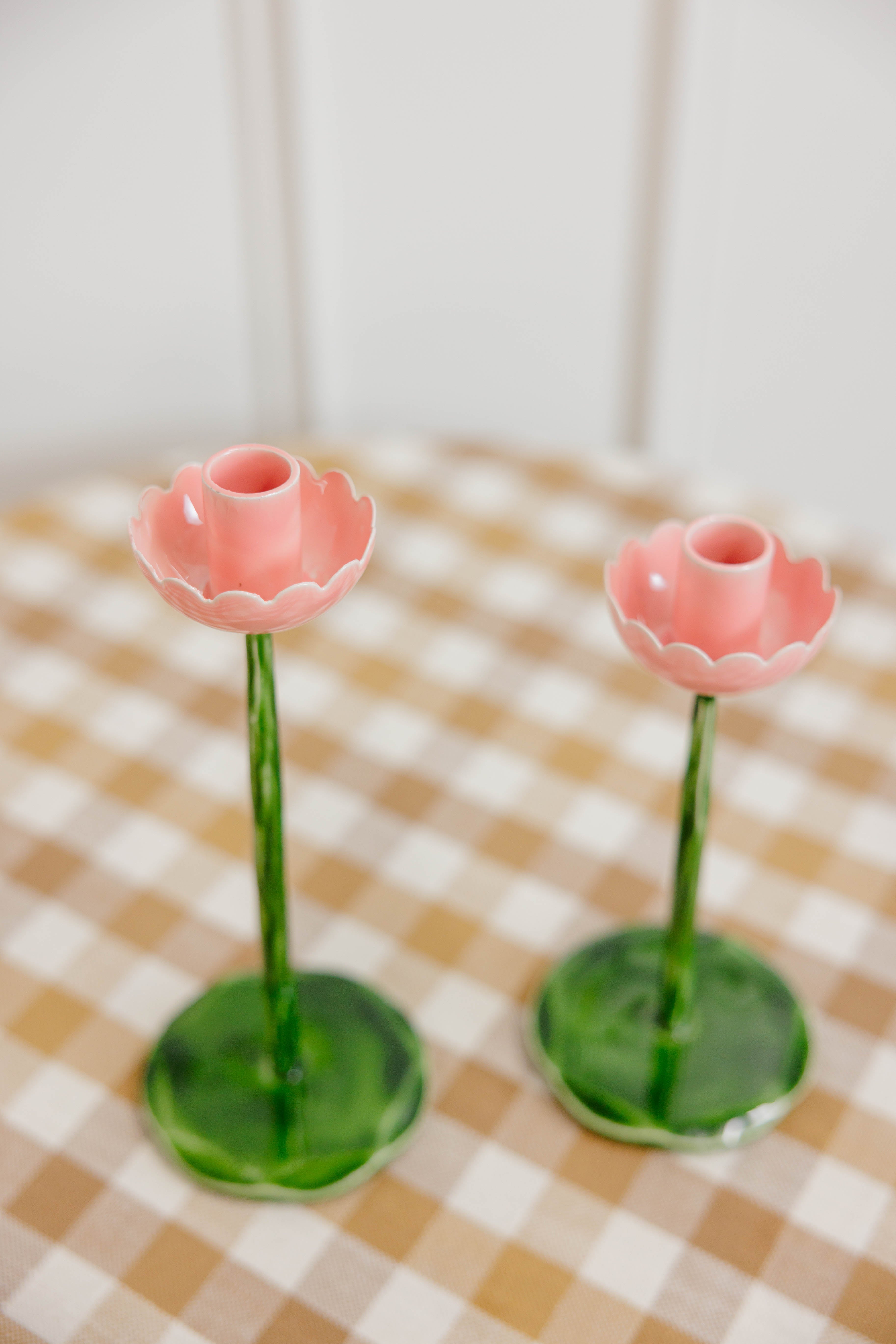 Iron Flower Taper Holder