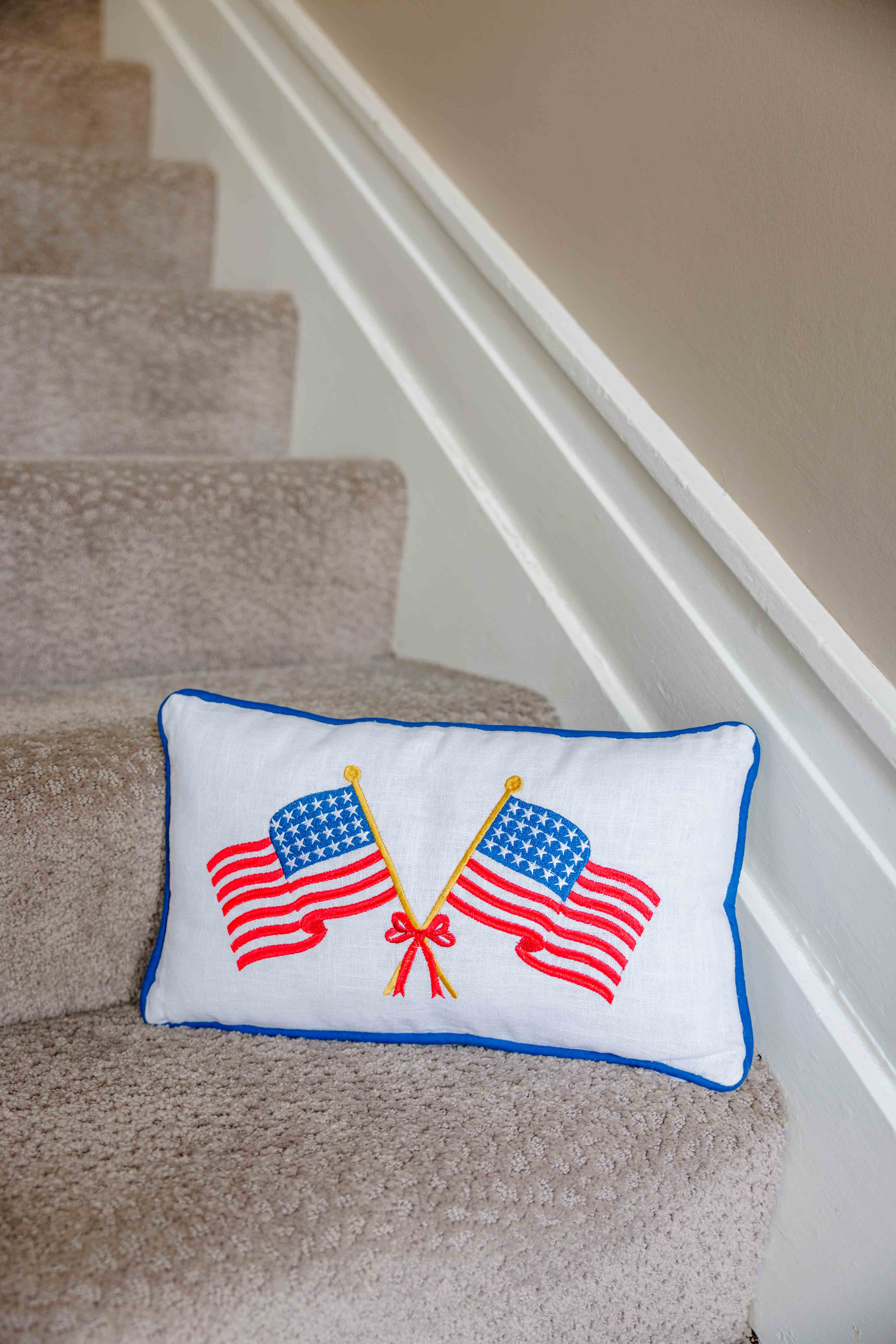 Crossed Flags Pillow