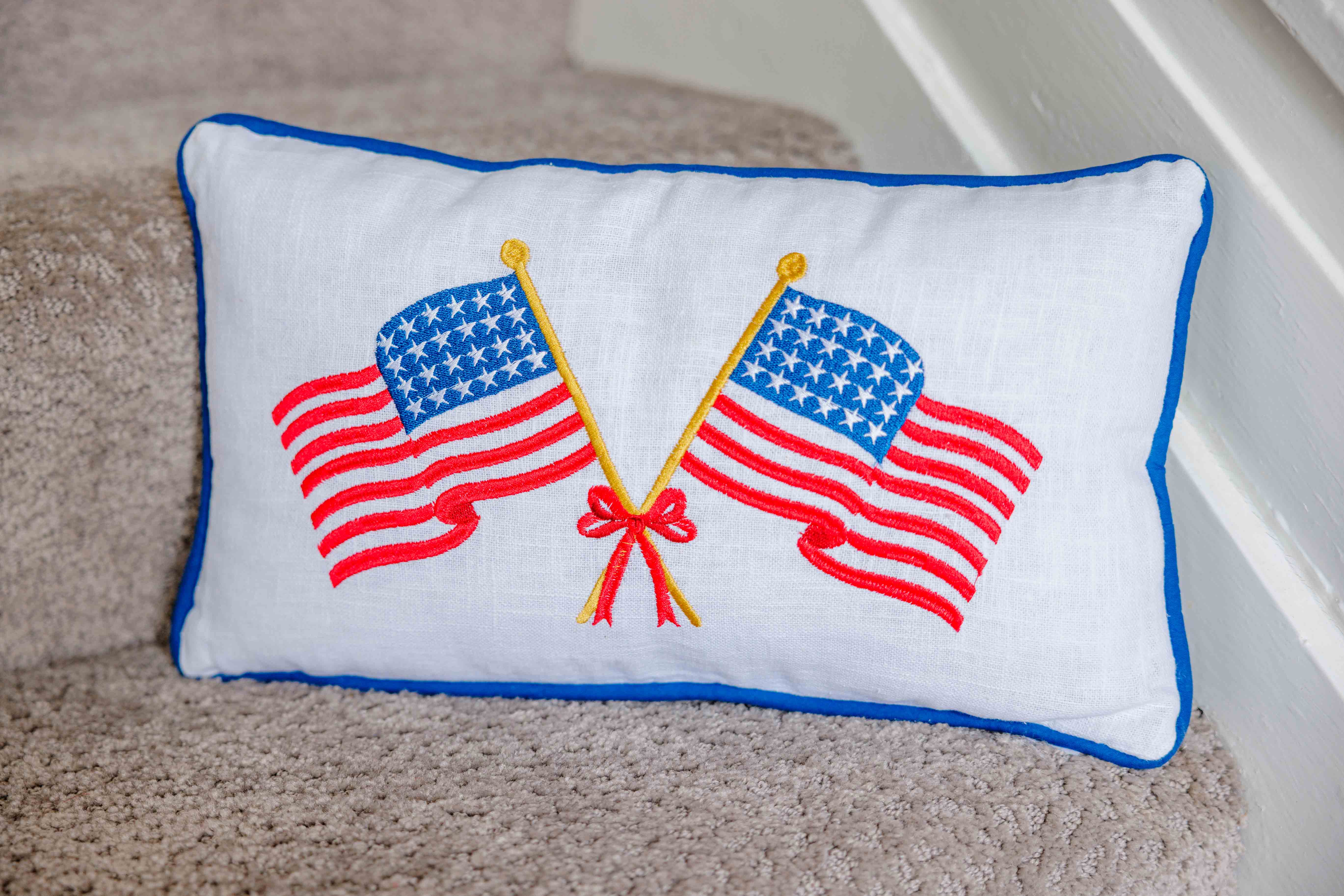 Crossed Flags Pillow