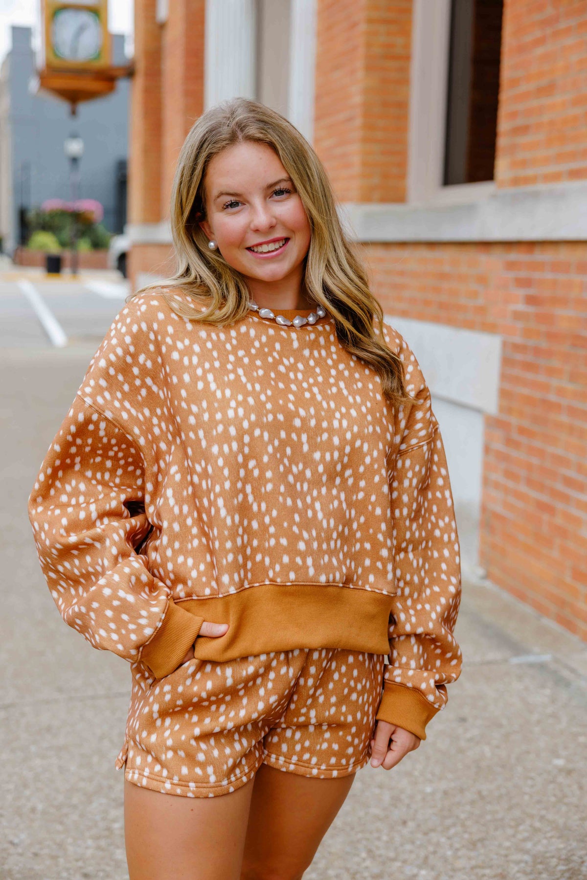 Fawn Lounge Short Set