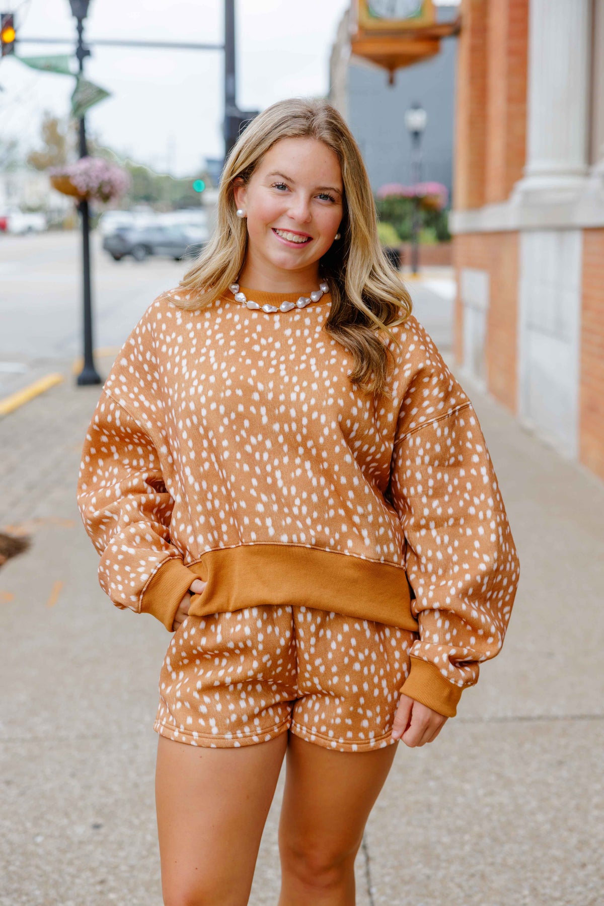 Fawn Lounge Short Set