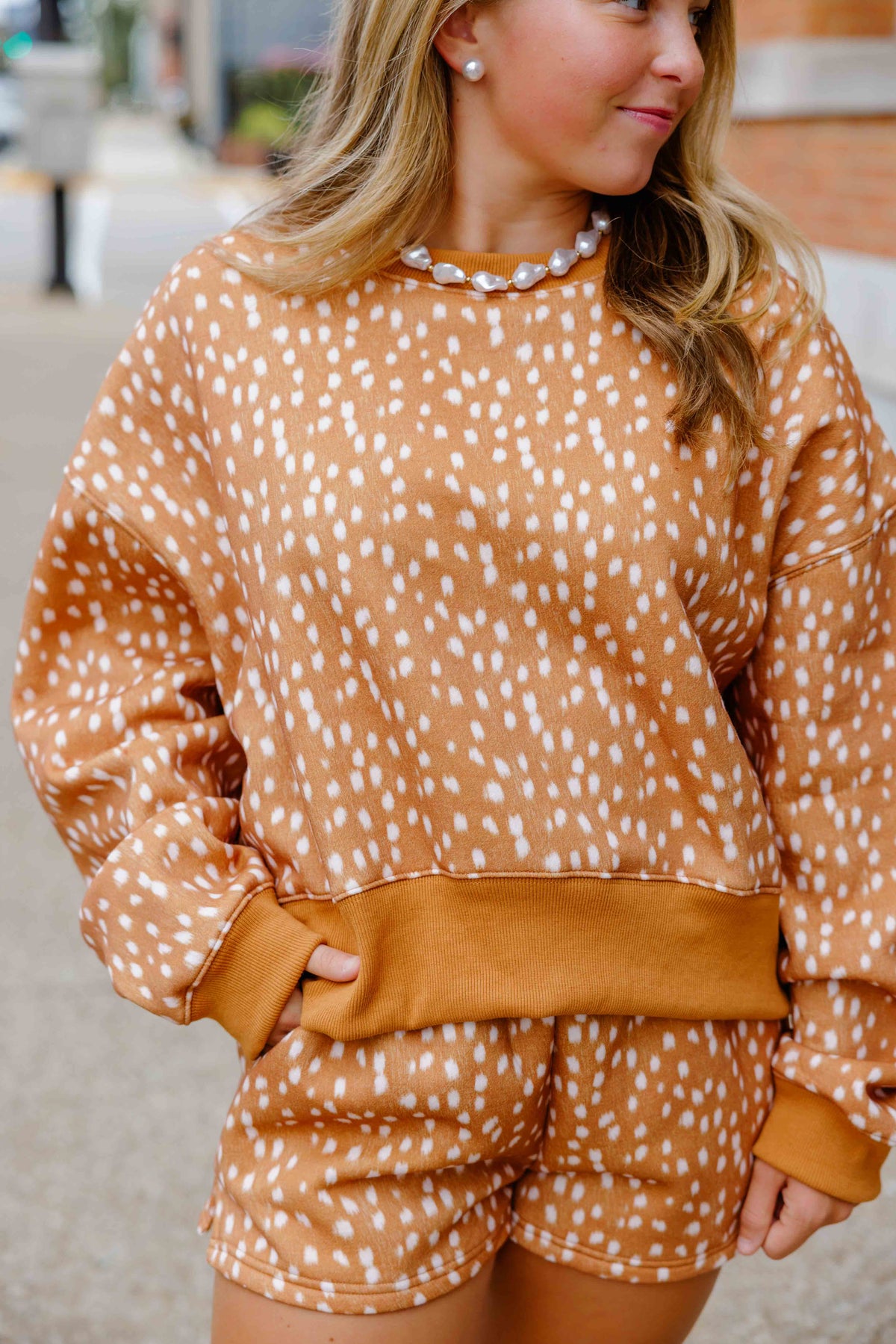 Fawn Lounge Short Set