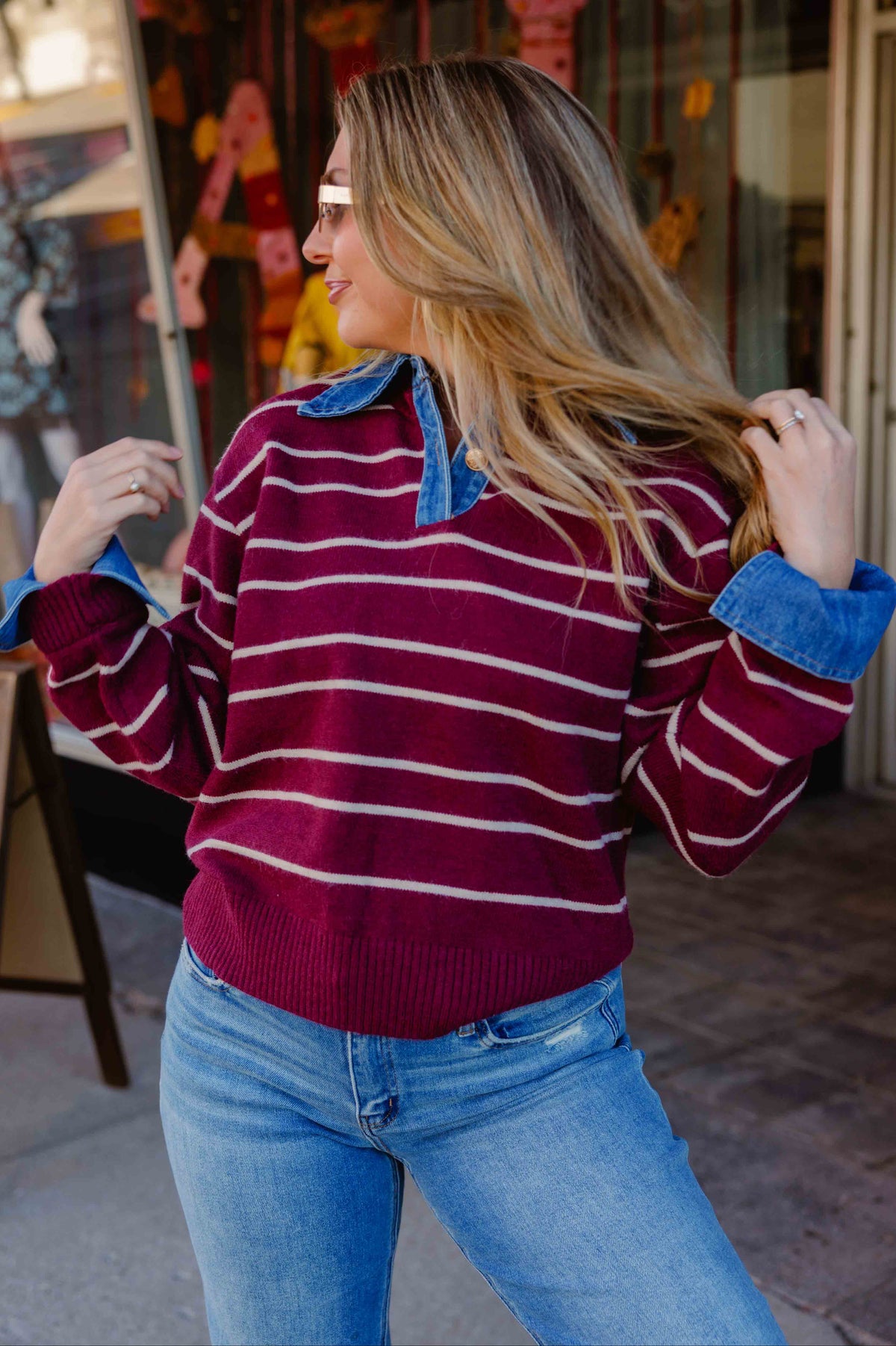 Hadley Striped Layered Sweater