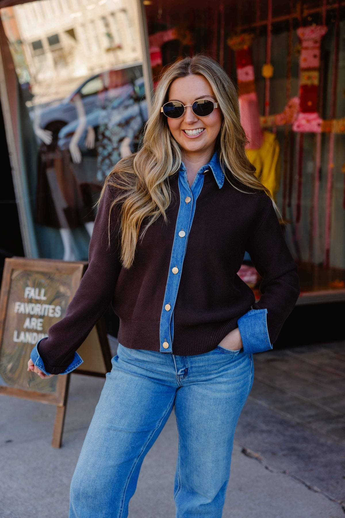 Dana Layered Look Cardigan