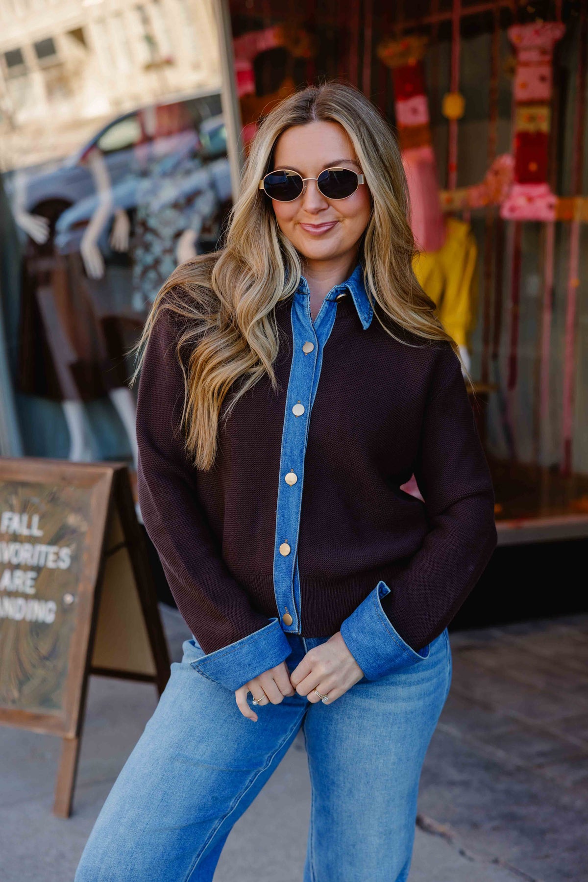 Dana Layered Look Cardigan