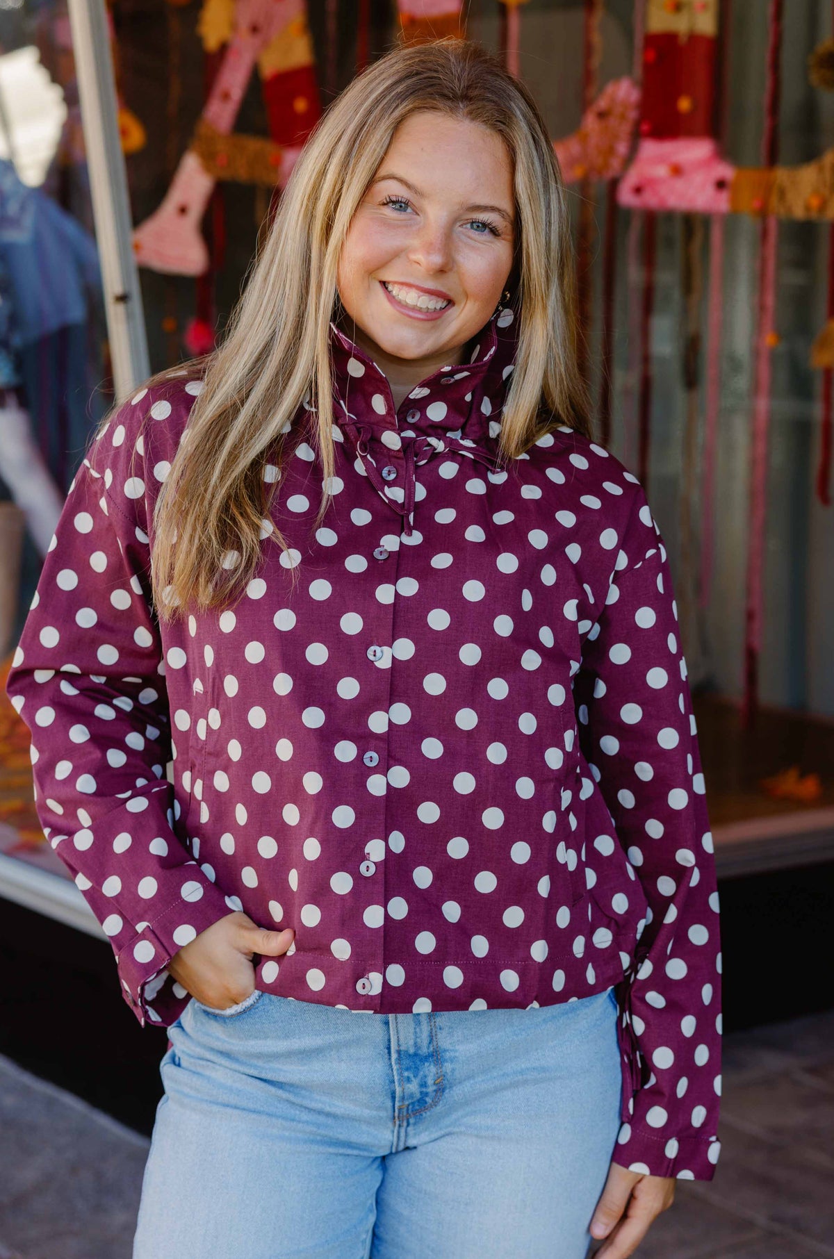 Merlot Dot Jacket