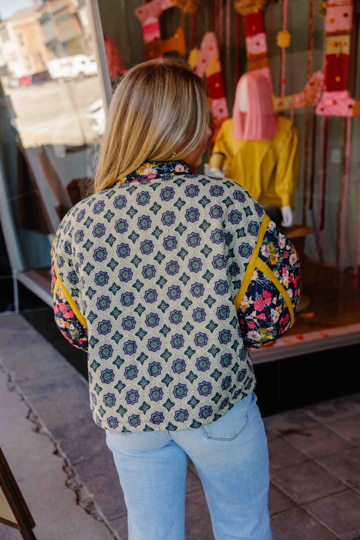 Marigold Floral Rose Jacket