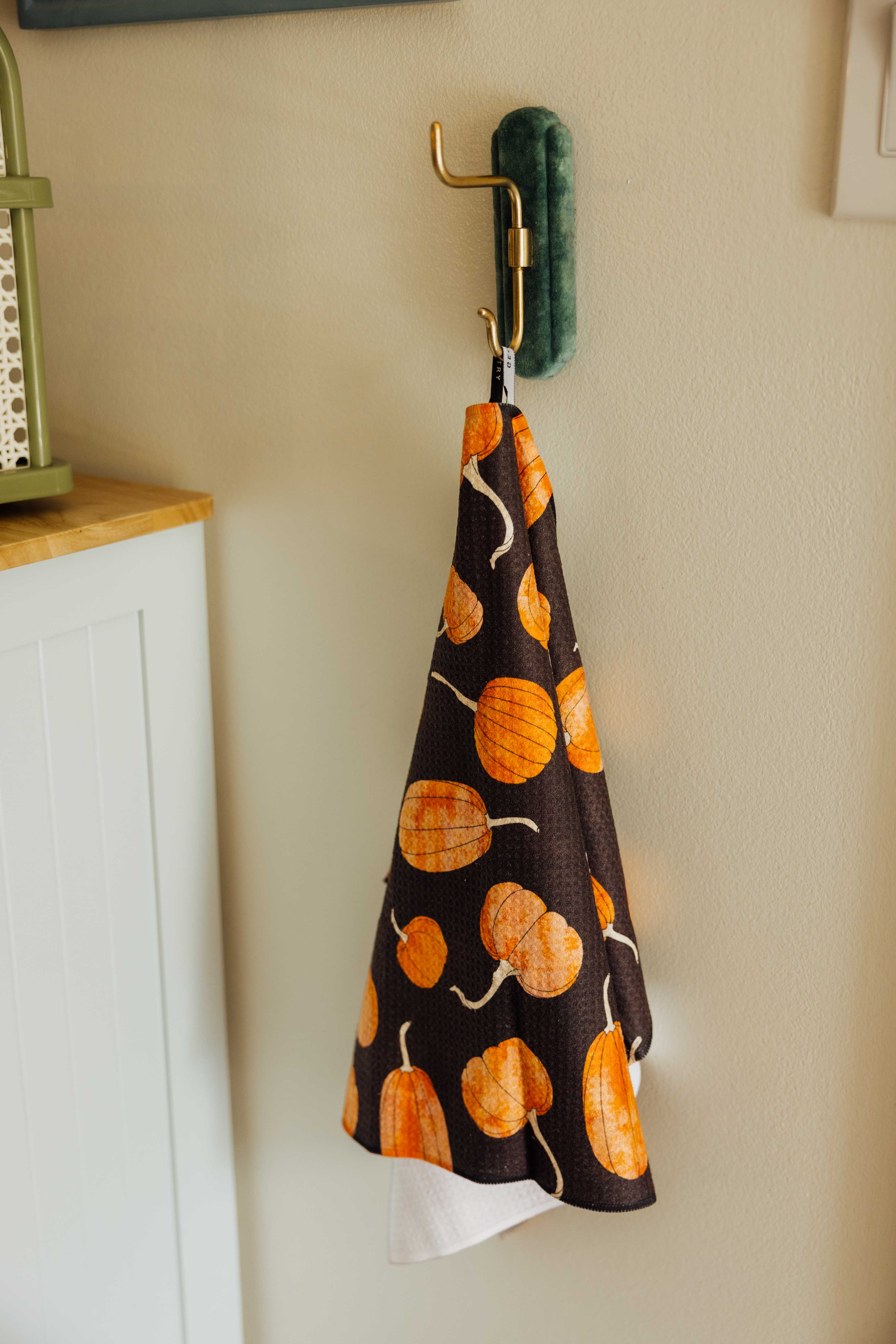 Pumpkin Hollow Geometry Tea Towel