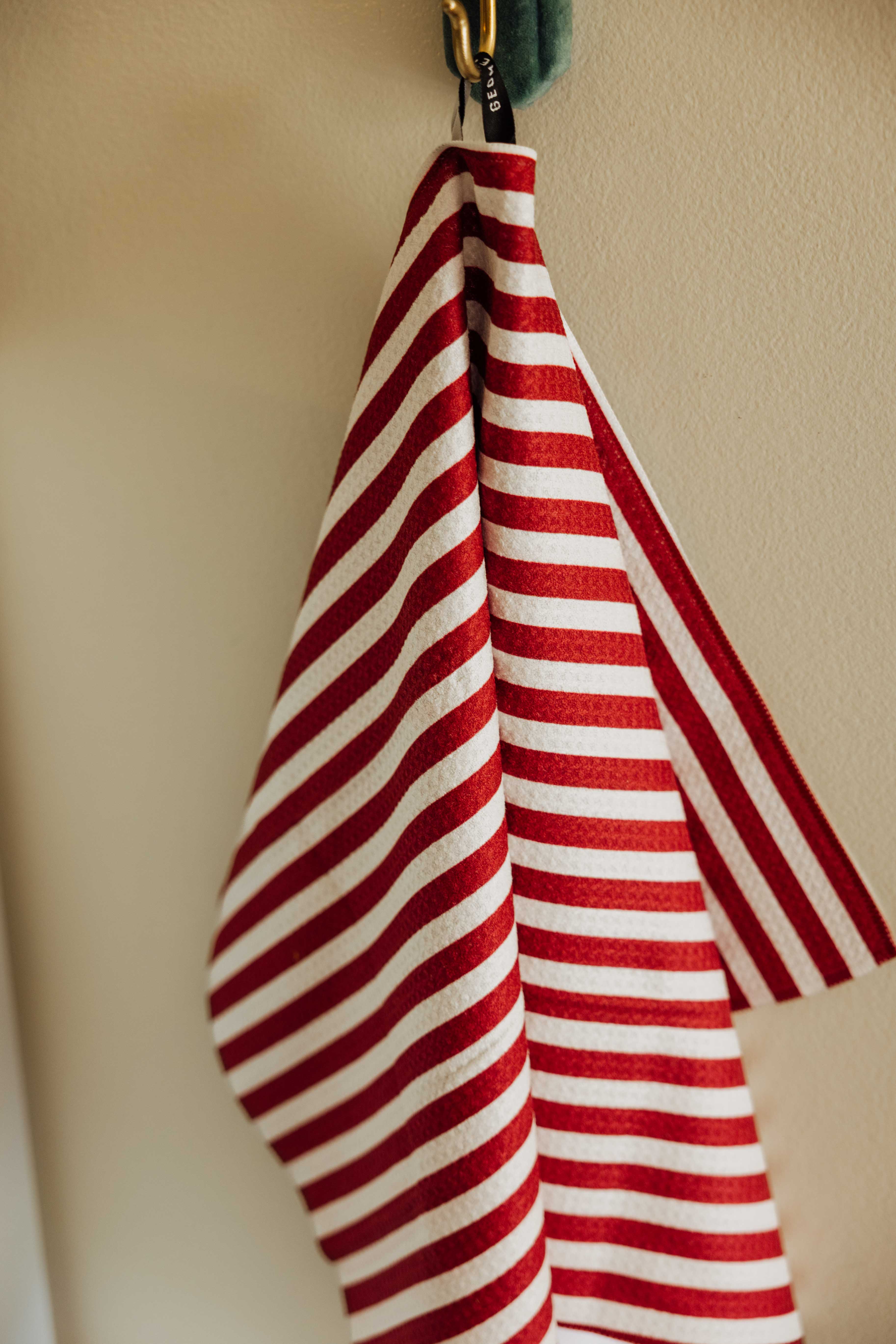 Ribbon Red Tea Towel