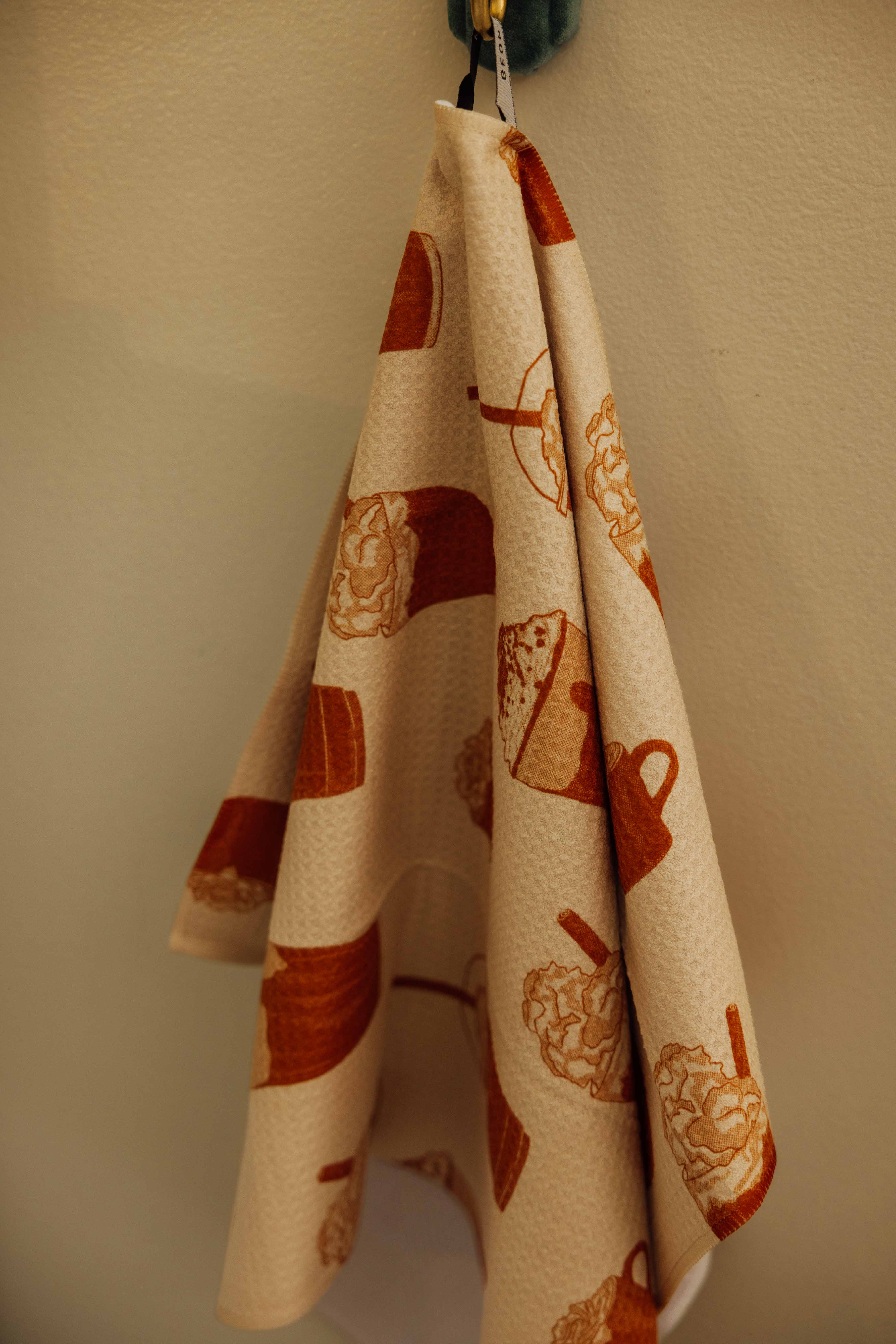 Spice Season Geometry Tea Towel