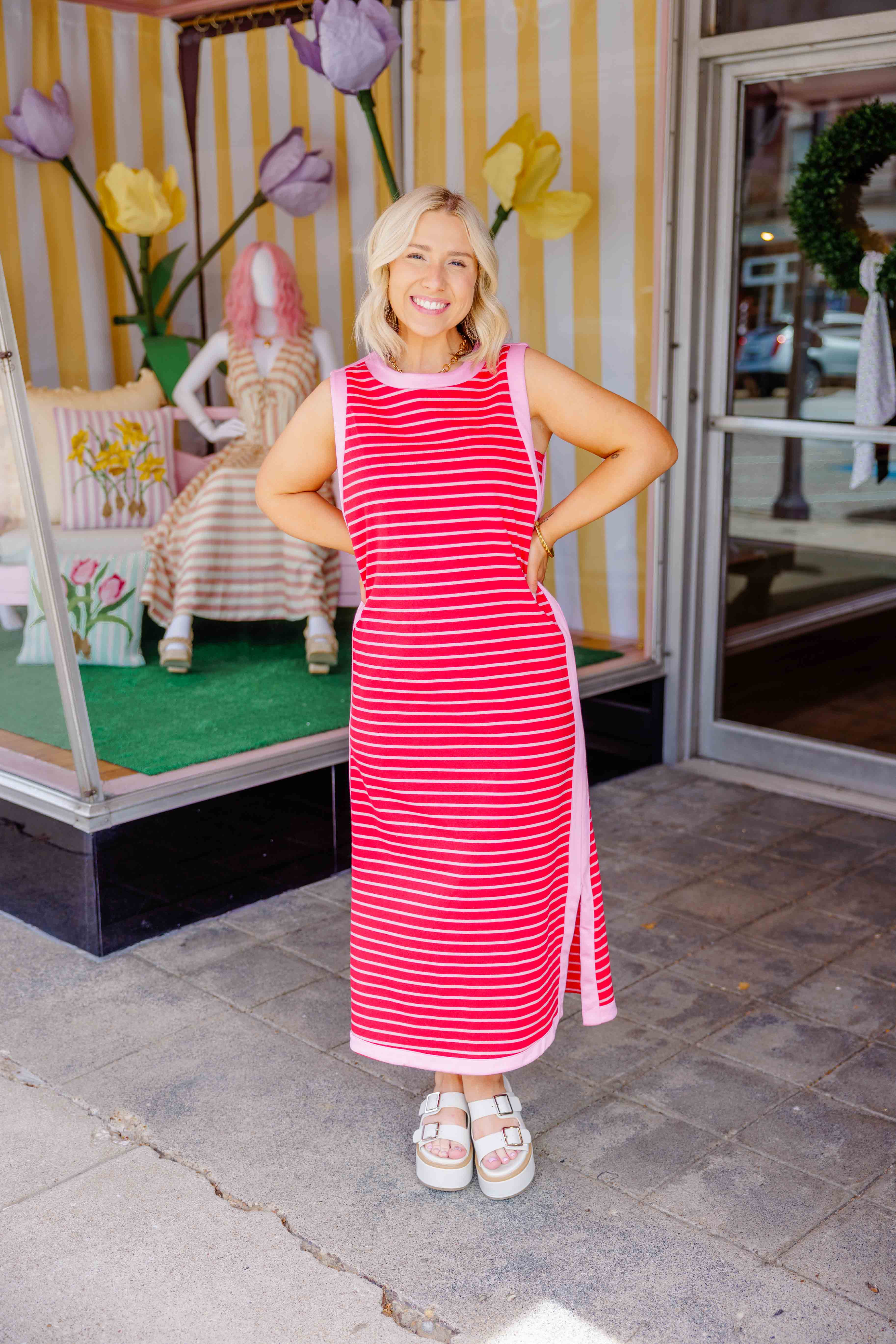 Striped Comfy Casual Dress