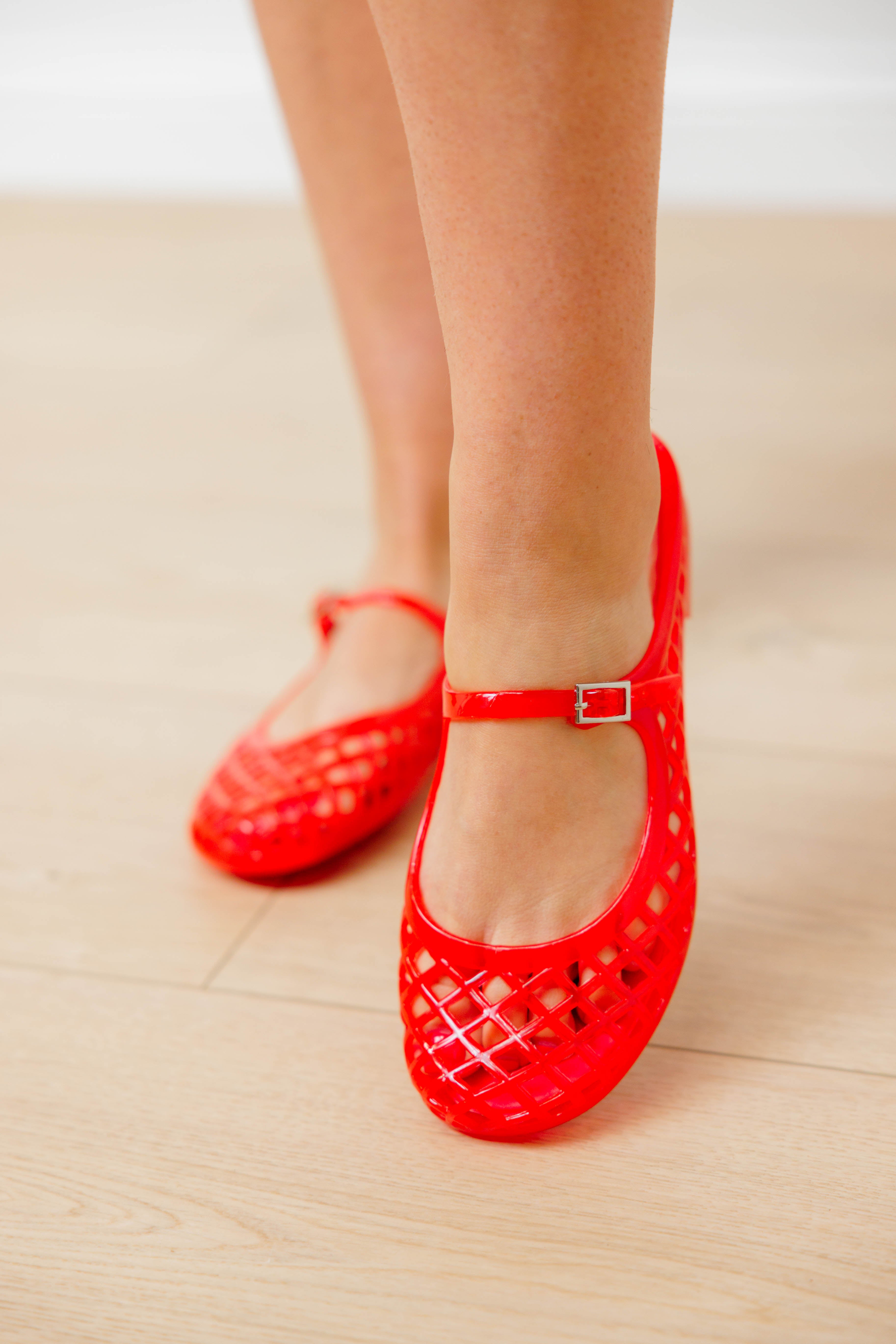 Mary Jane Jelly Flats