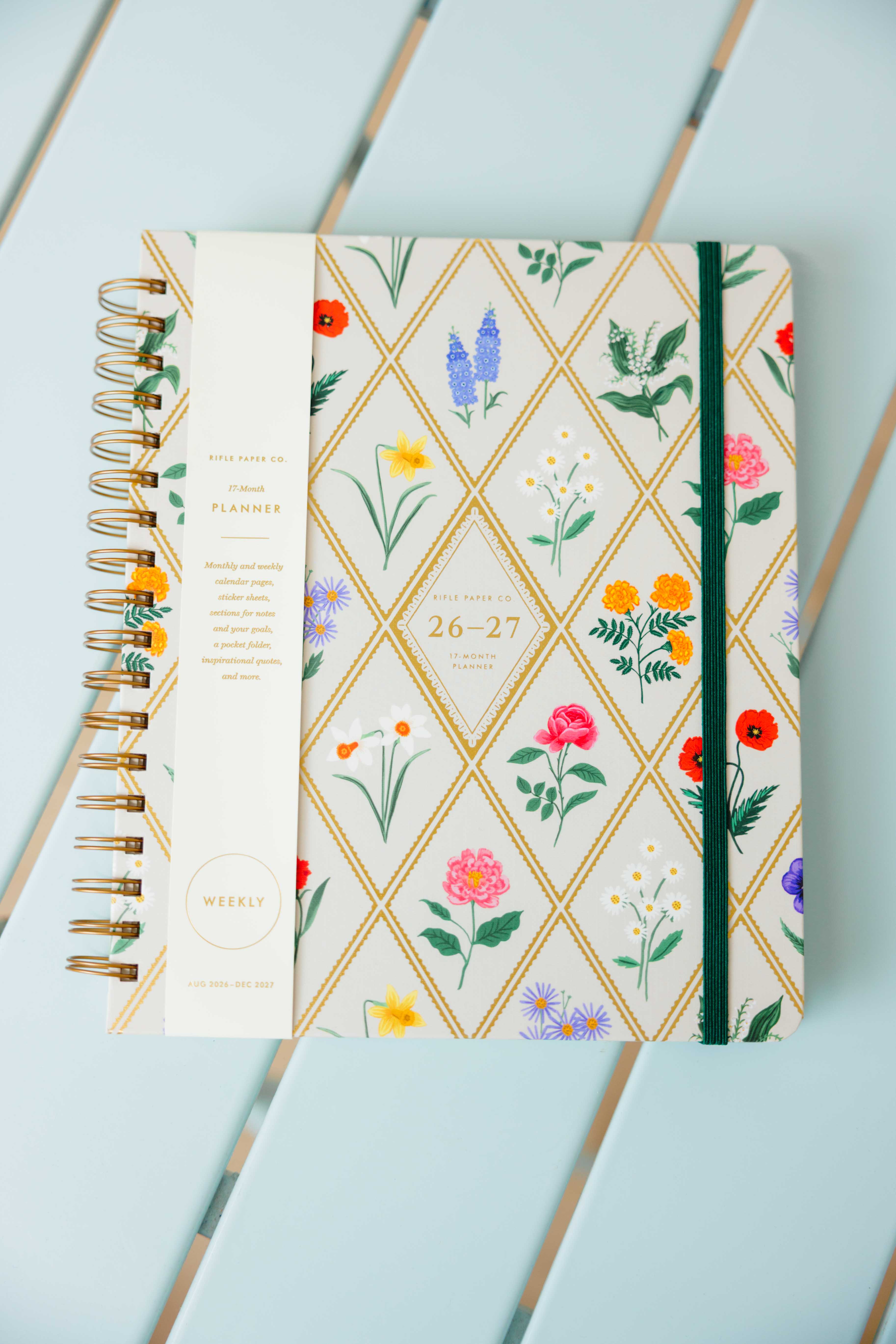 Garden Study 17-Month Academic Spiral Planner