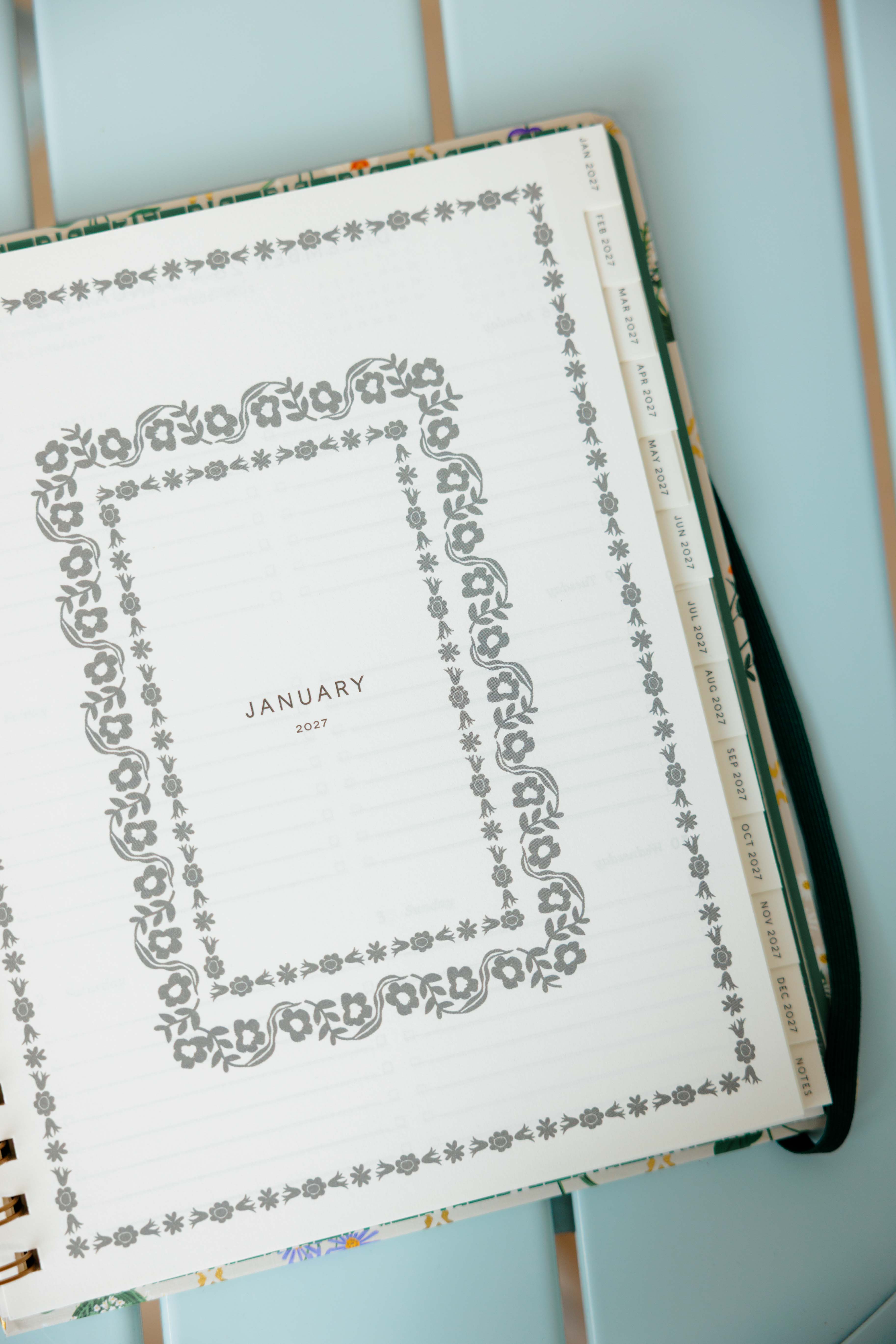 Garden Study 17-Month Academic Spiral Planner