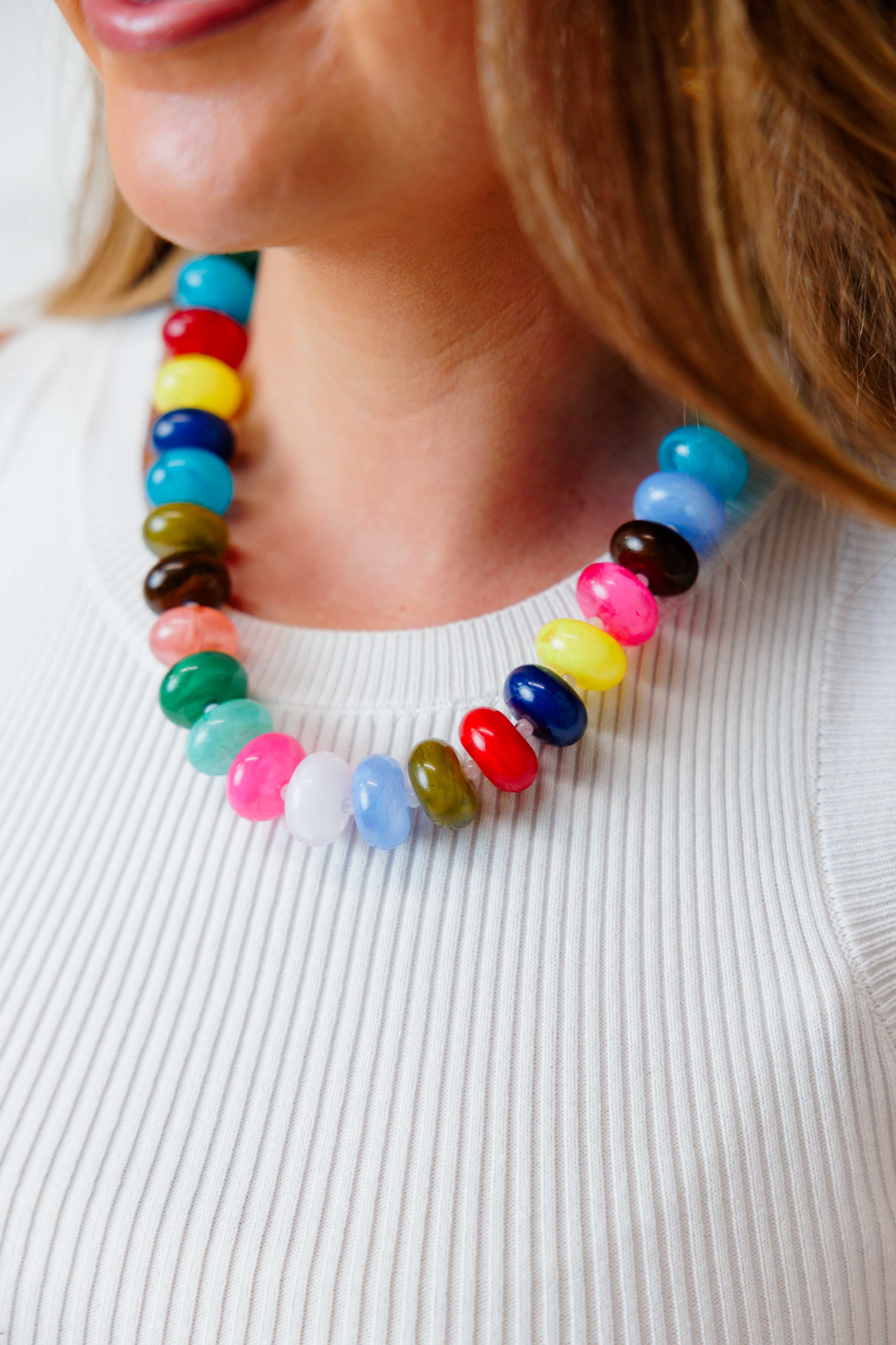 Happy Hour Beaded Necklace
