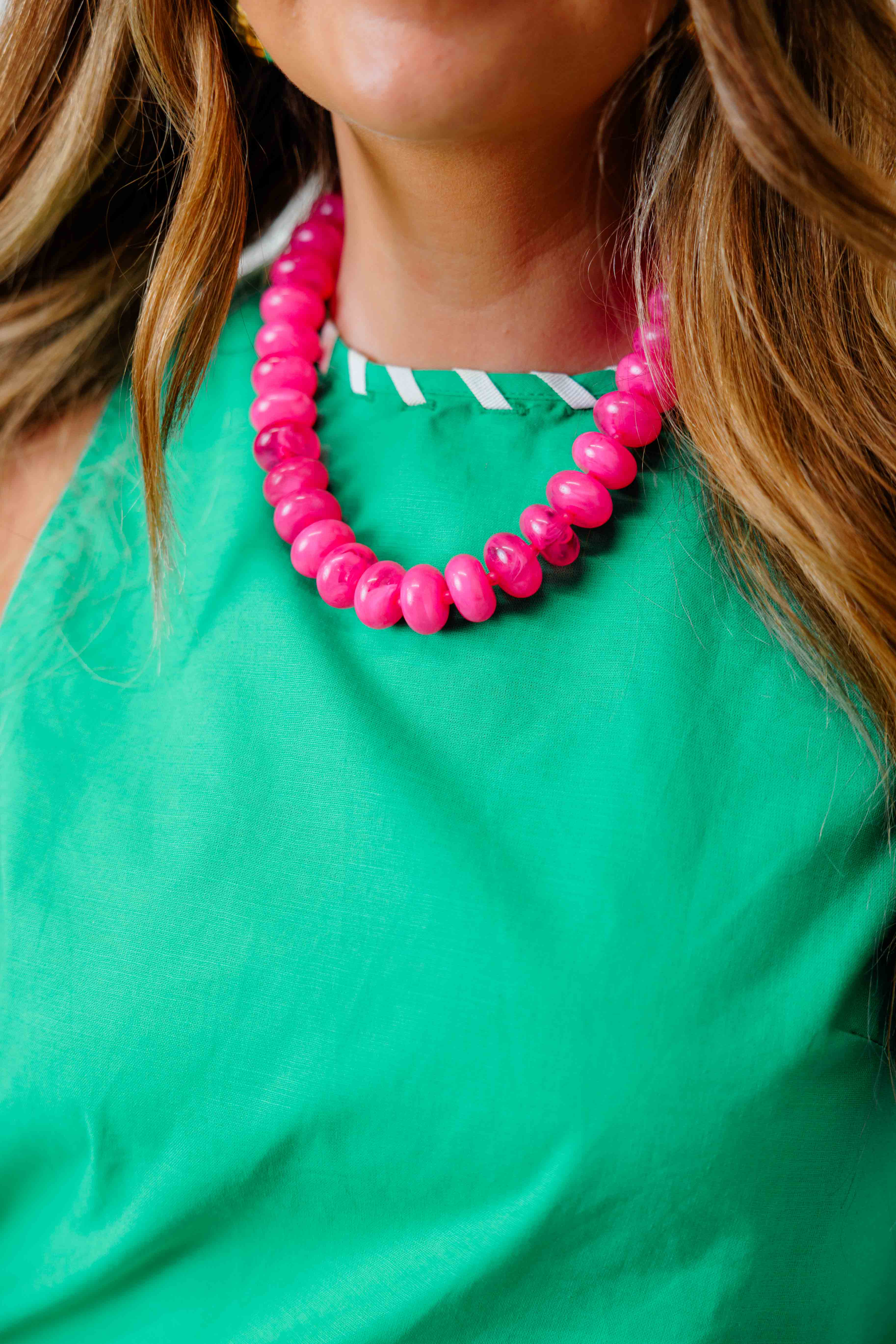 Kelly Green Contrast Trim Short Set