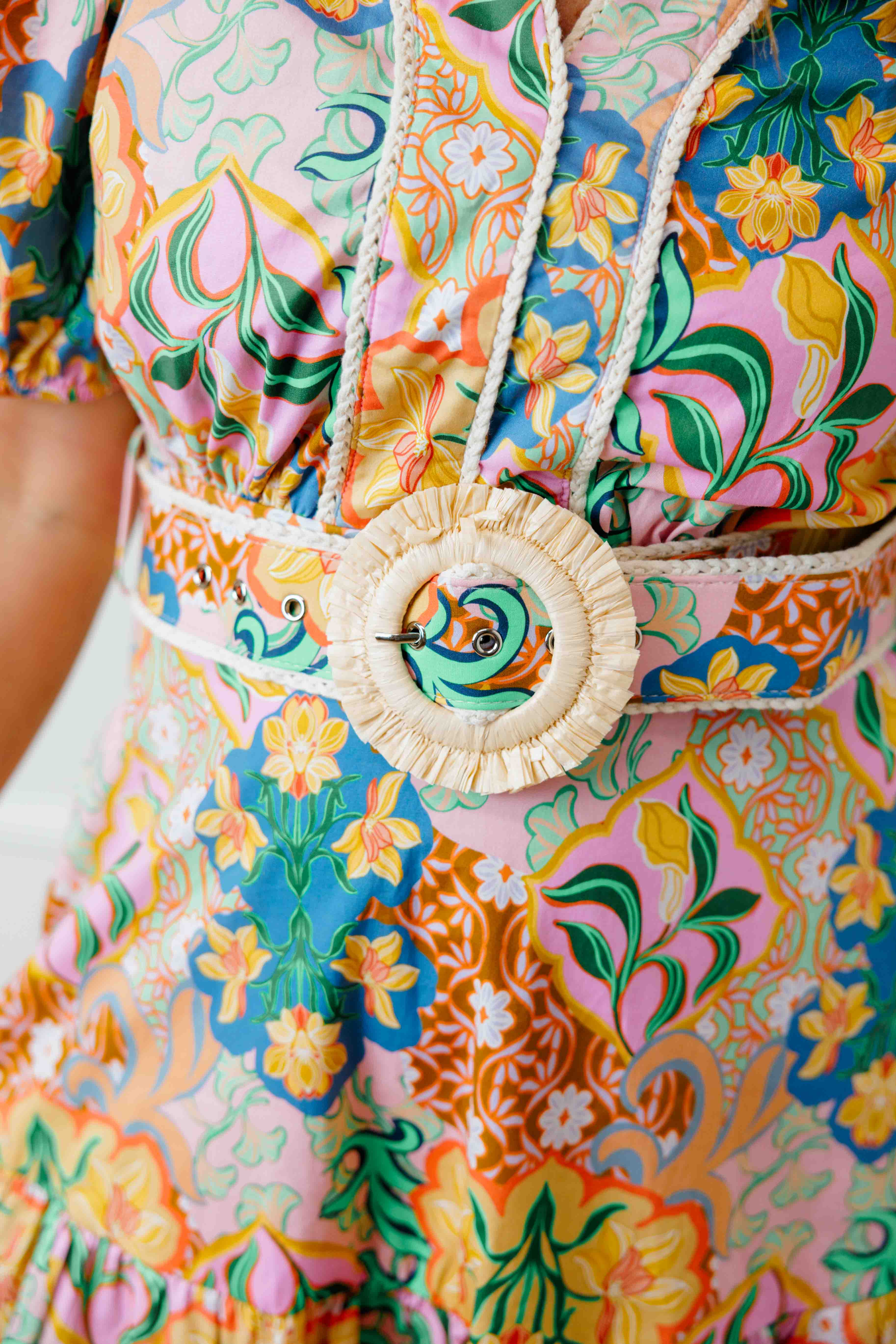 Garden Party Belted Mini Dress