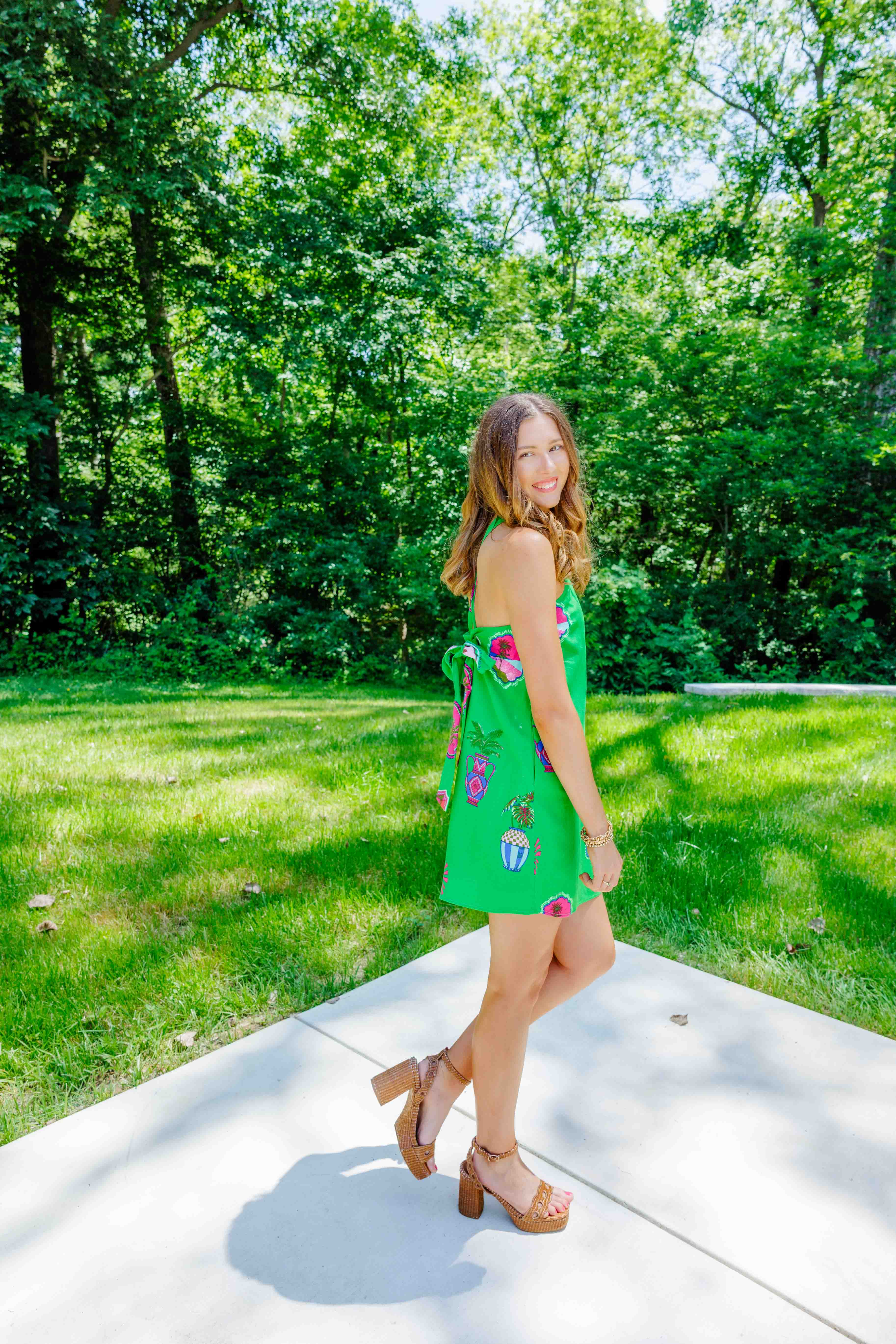 Postcard Halter Mini Dress