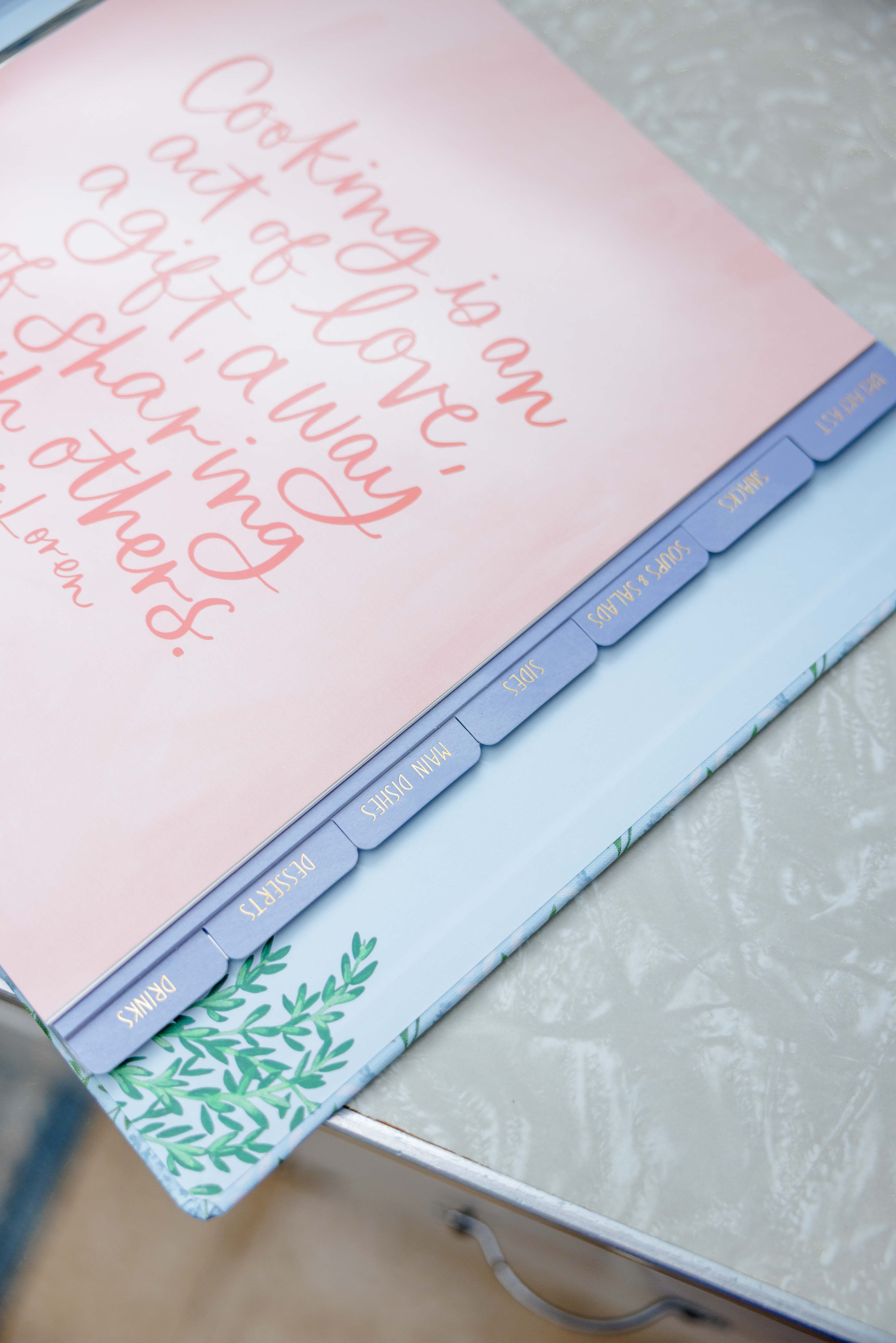 Hydrangea Recipe Binder