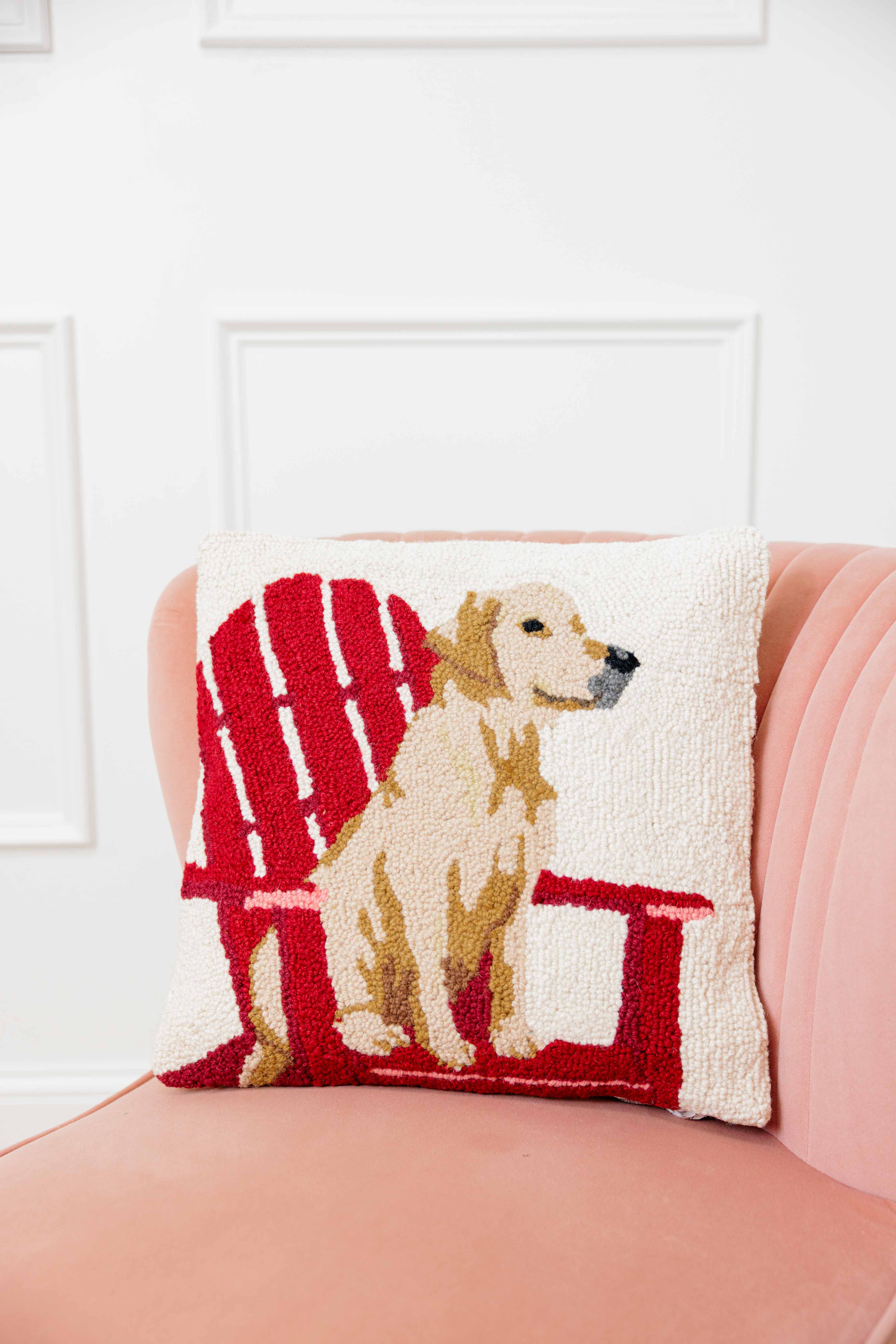 Retriever Dog Chair Pillow