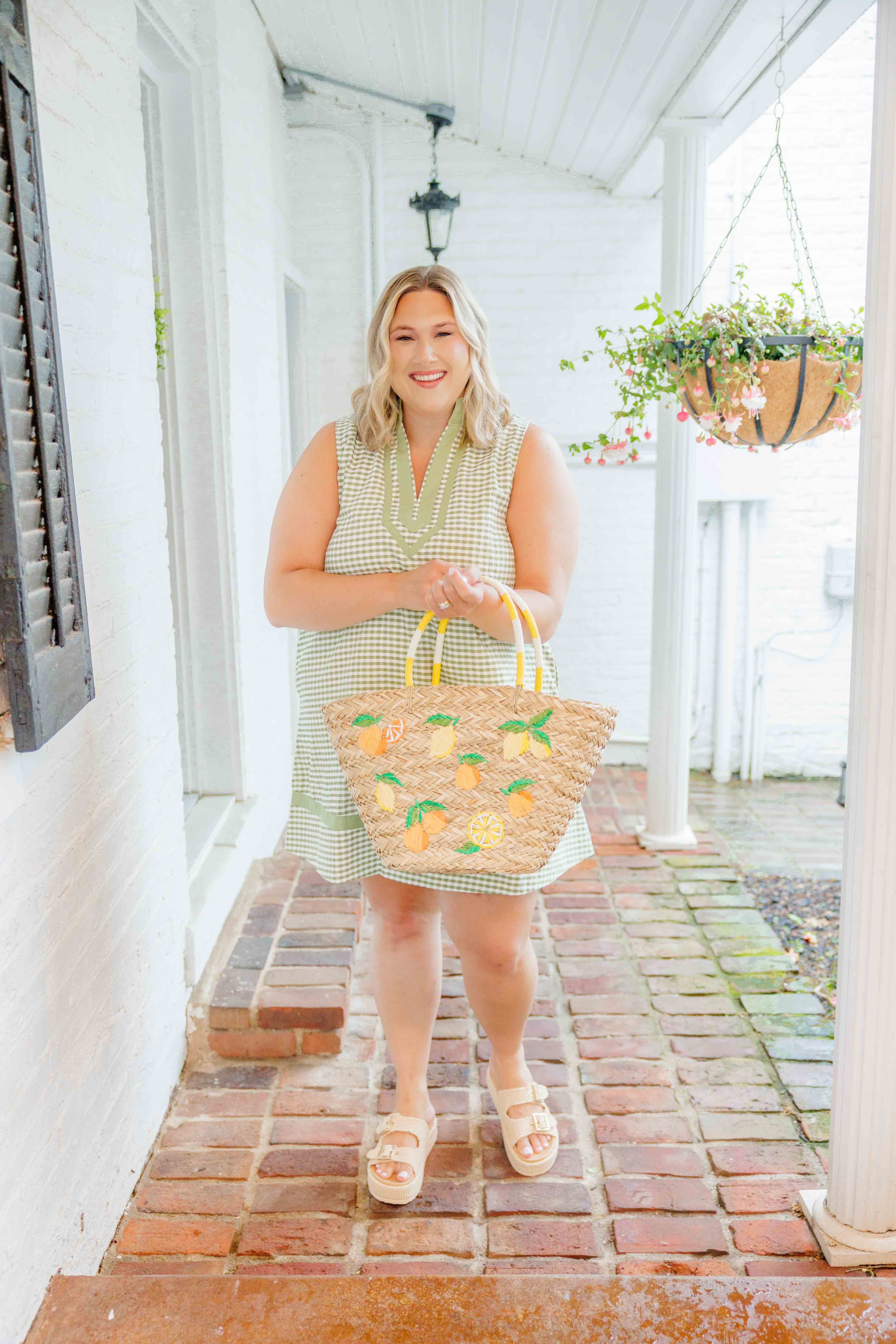 Matcha Moment Gingham Dress