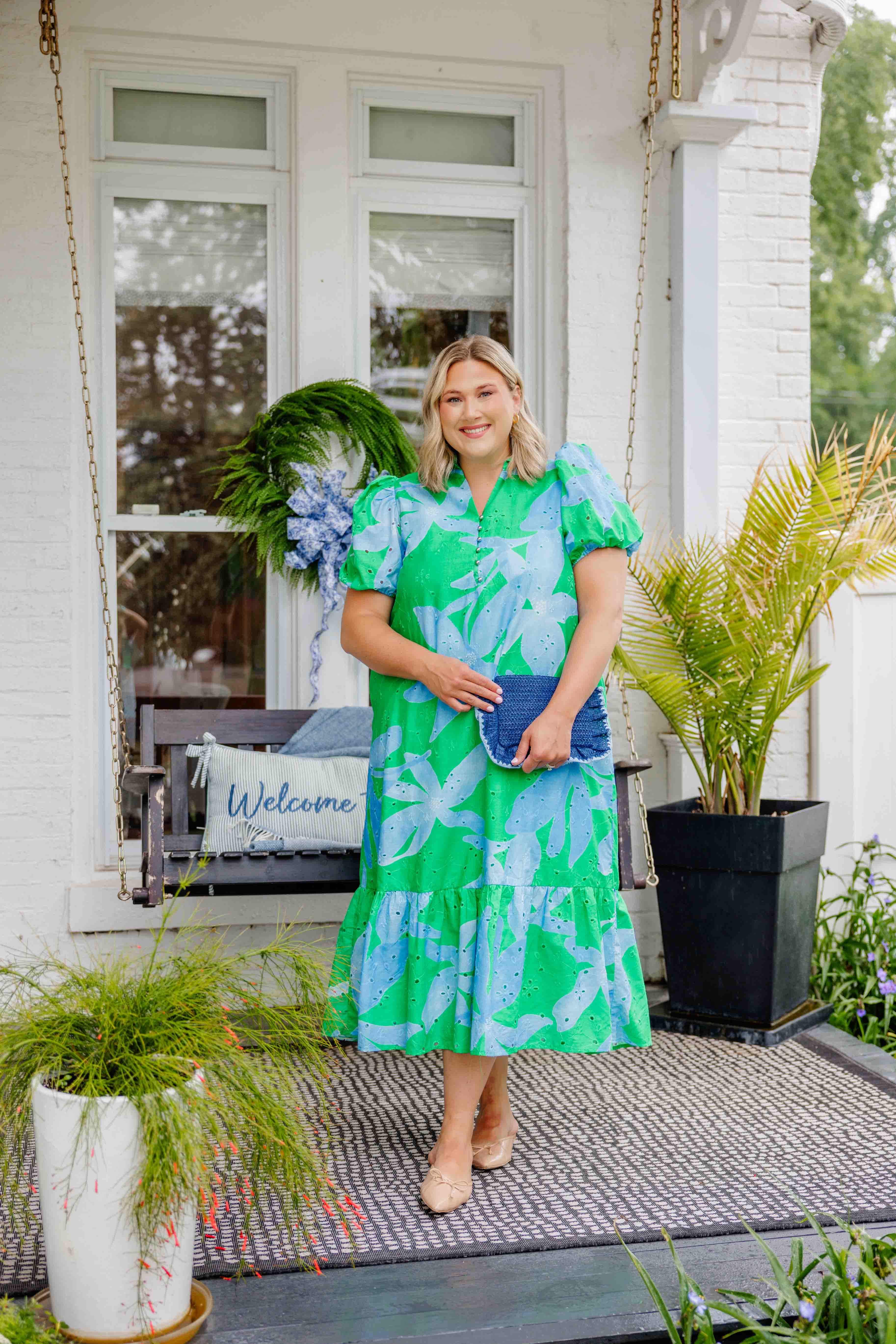 Blue Lagoon Midi Dress
