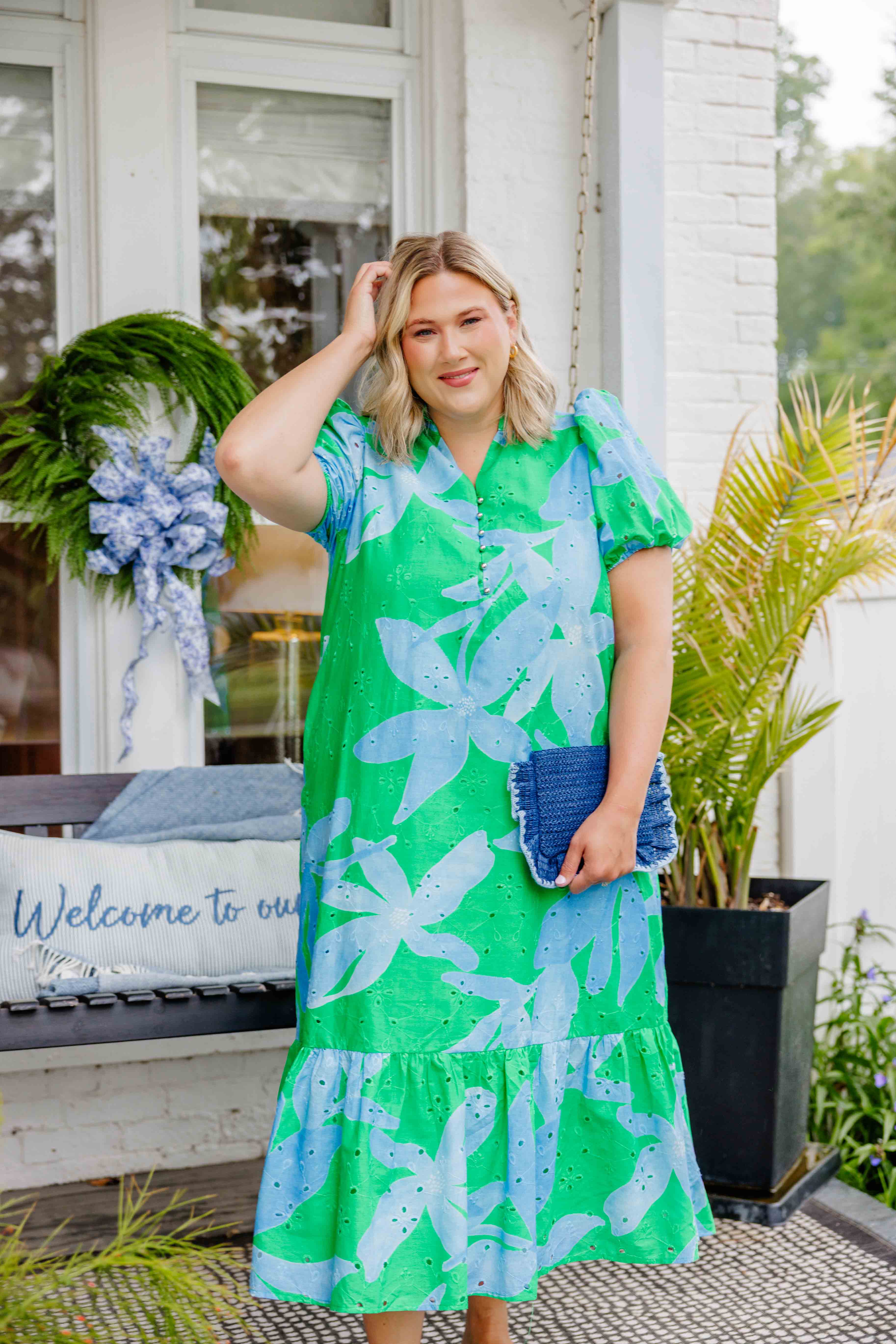 Blue Lagoon Midi Dress