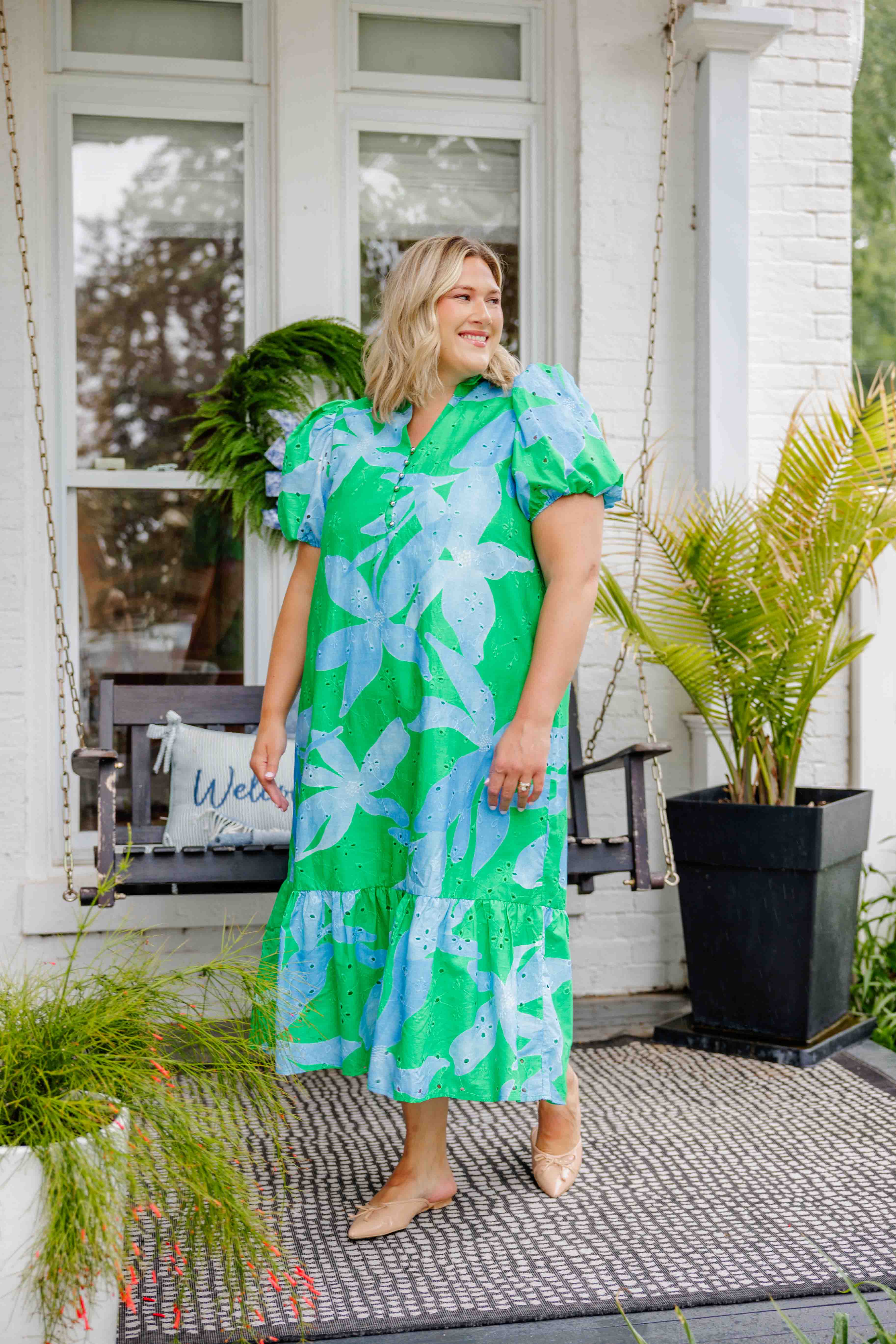 Blue Lagoon Midi Dress