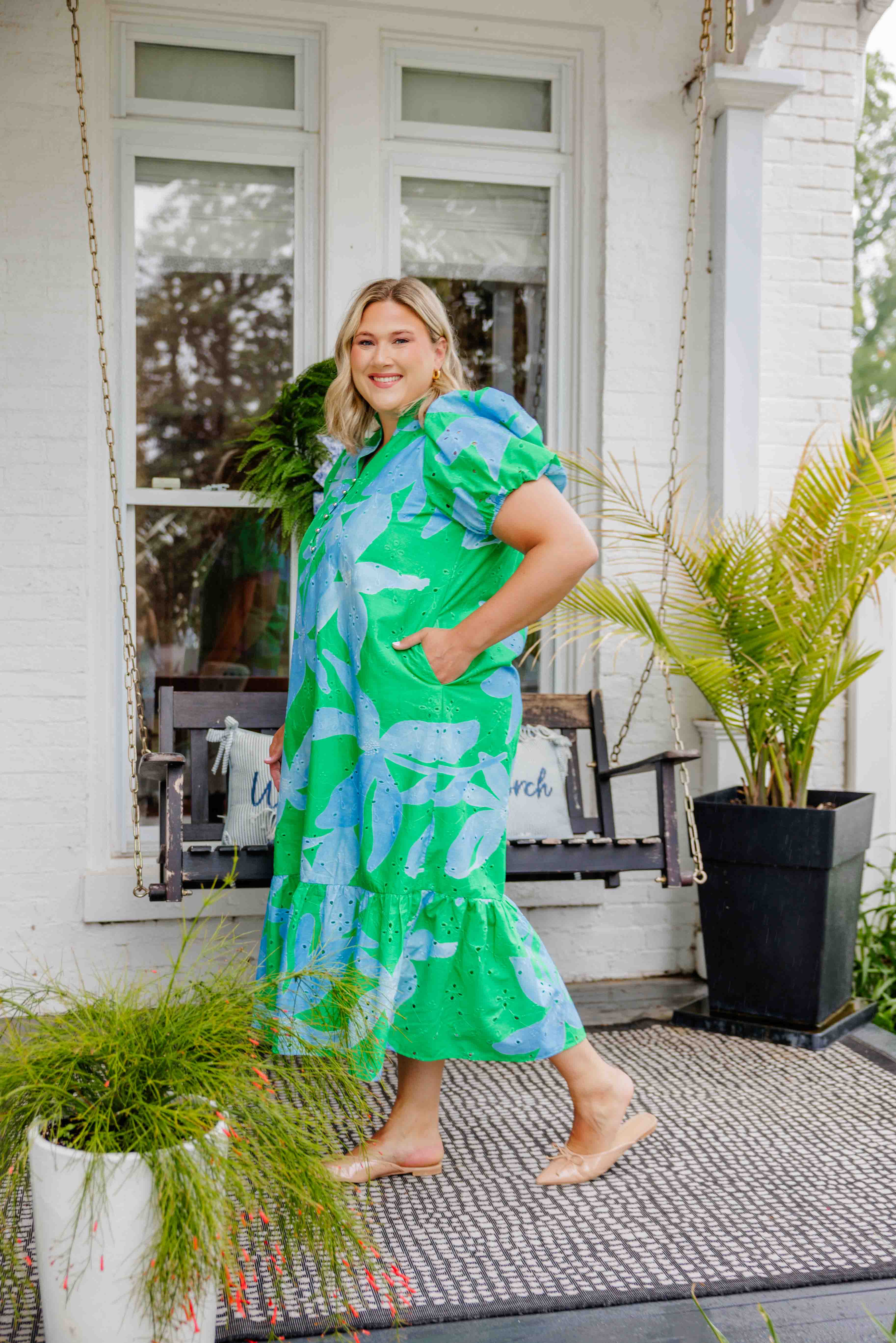 Blue Lagoon Midi Dress