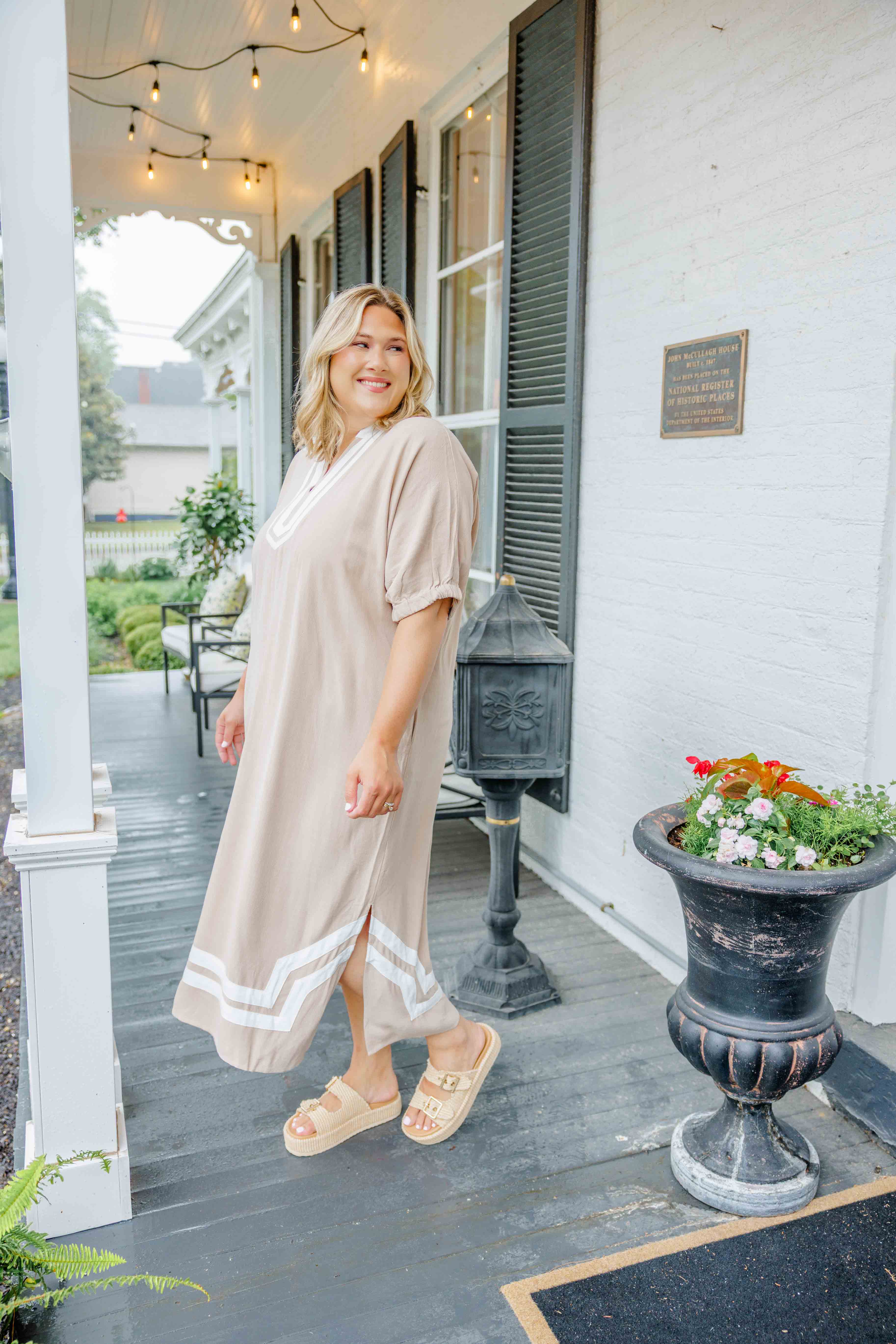 Latte Lane Midi Dress