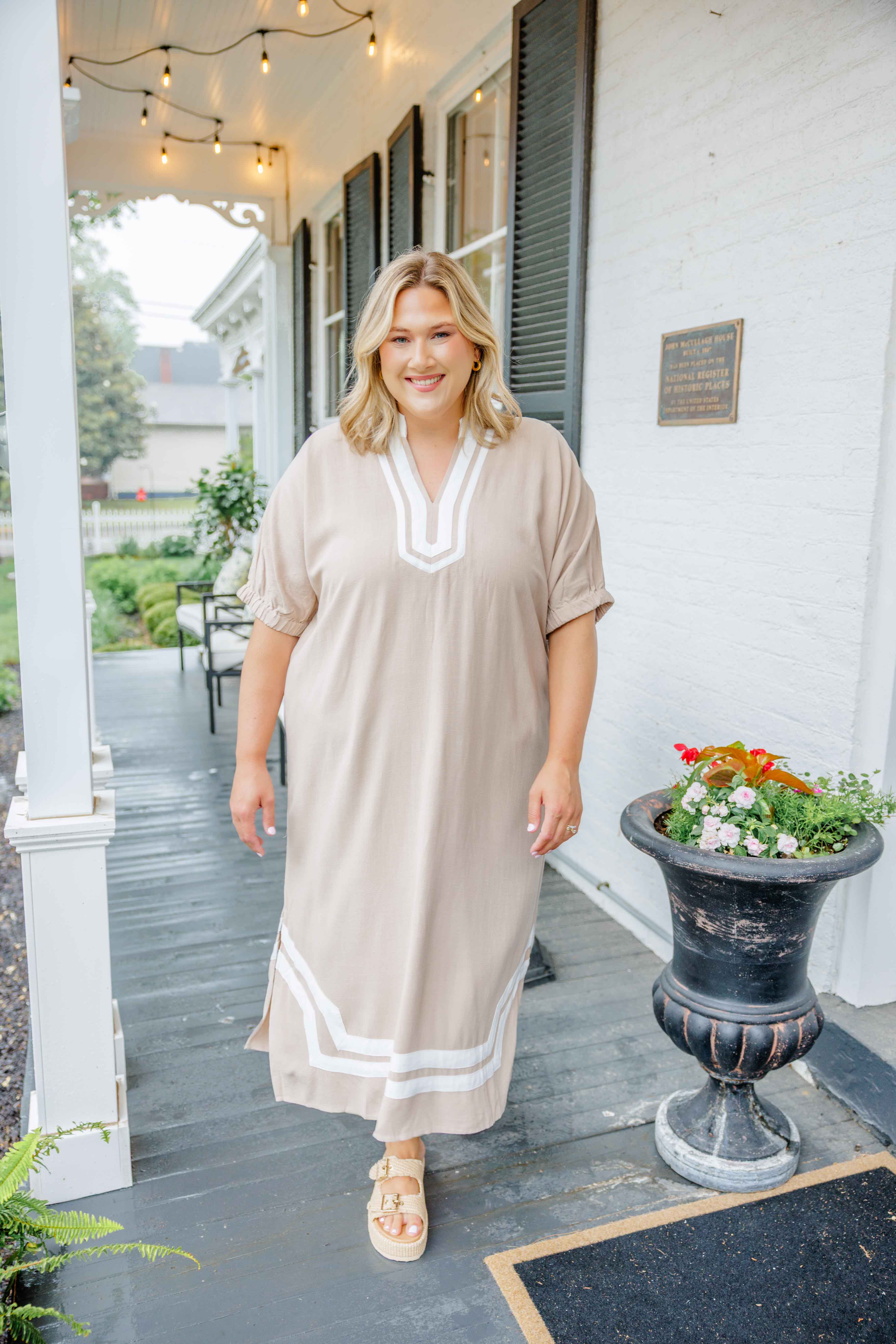 Latte Lane Midi Dress