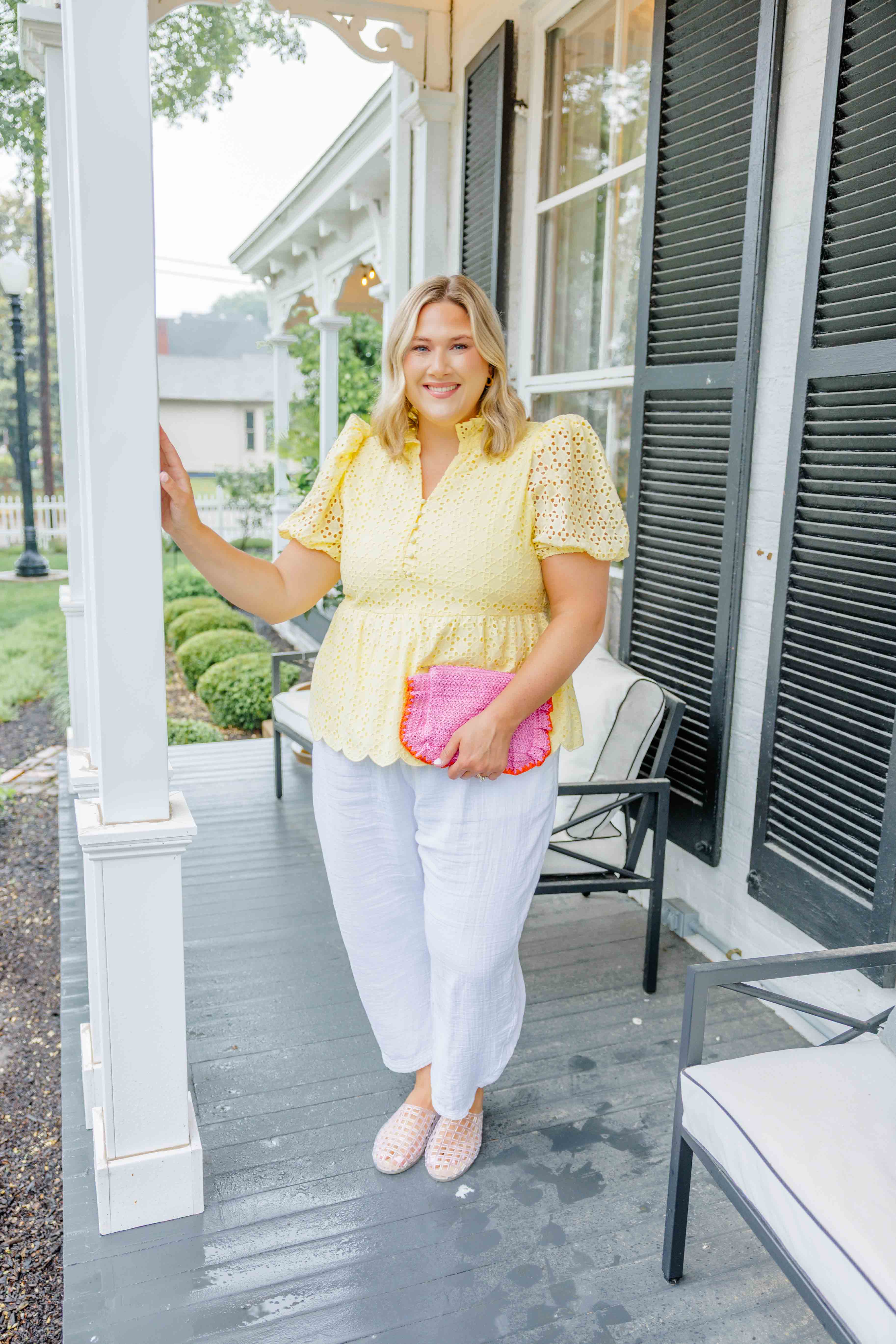 Sunny Scallop Top