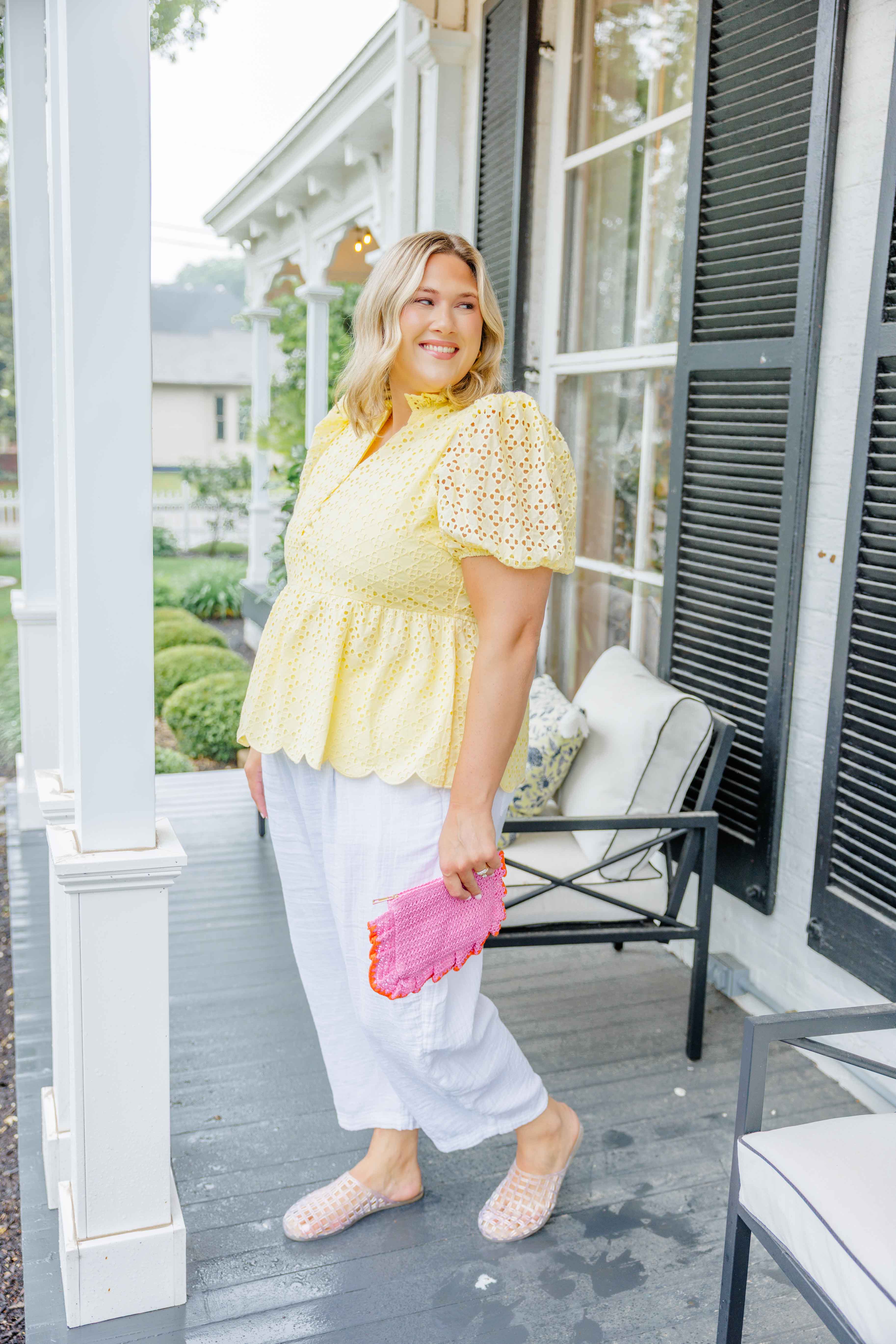 Sunny Scallop Top