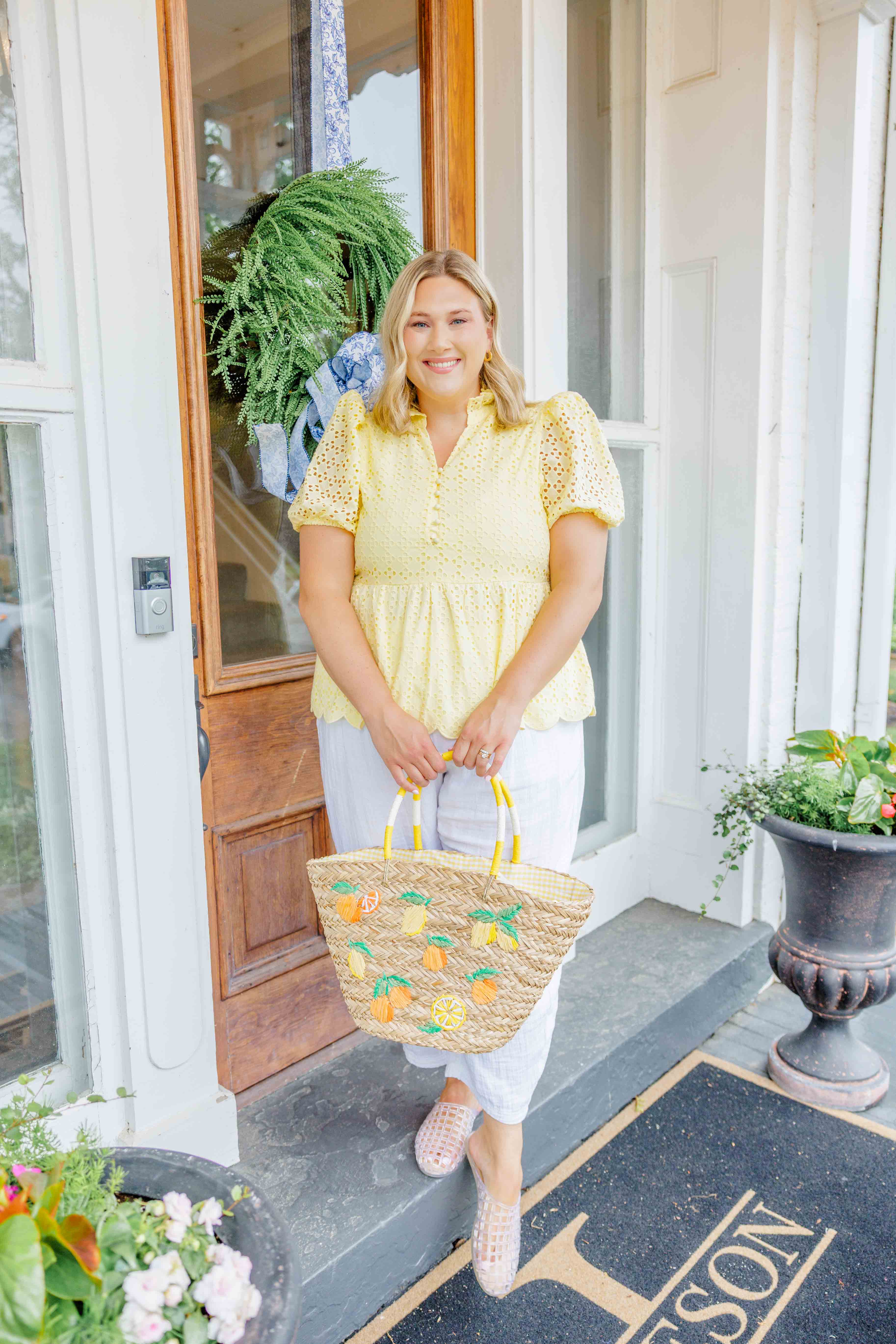 Sunny Scallop Top