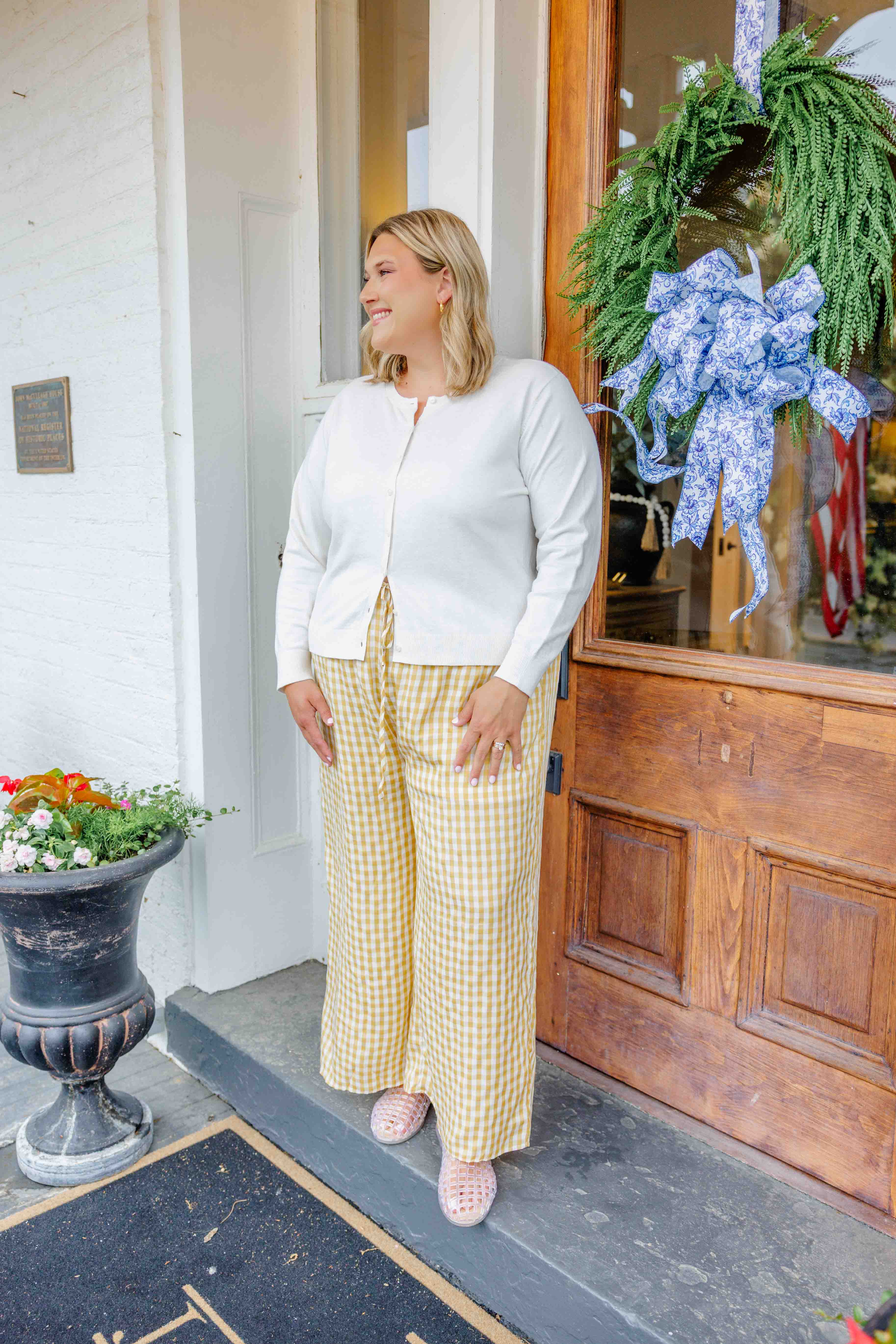 Sunny Days Gingham Pants